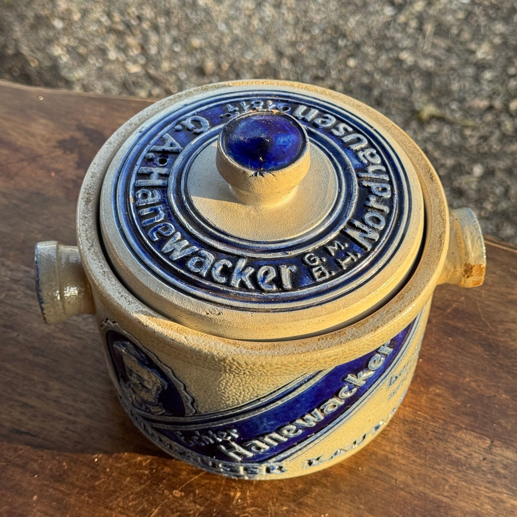 Antieke Nordhäuser Kautabak Echter Hanewacker Tabakspot 1920 - The Collectionist