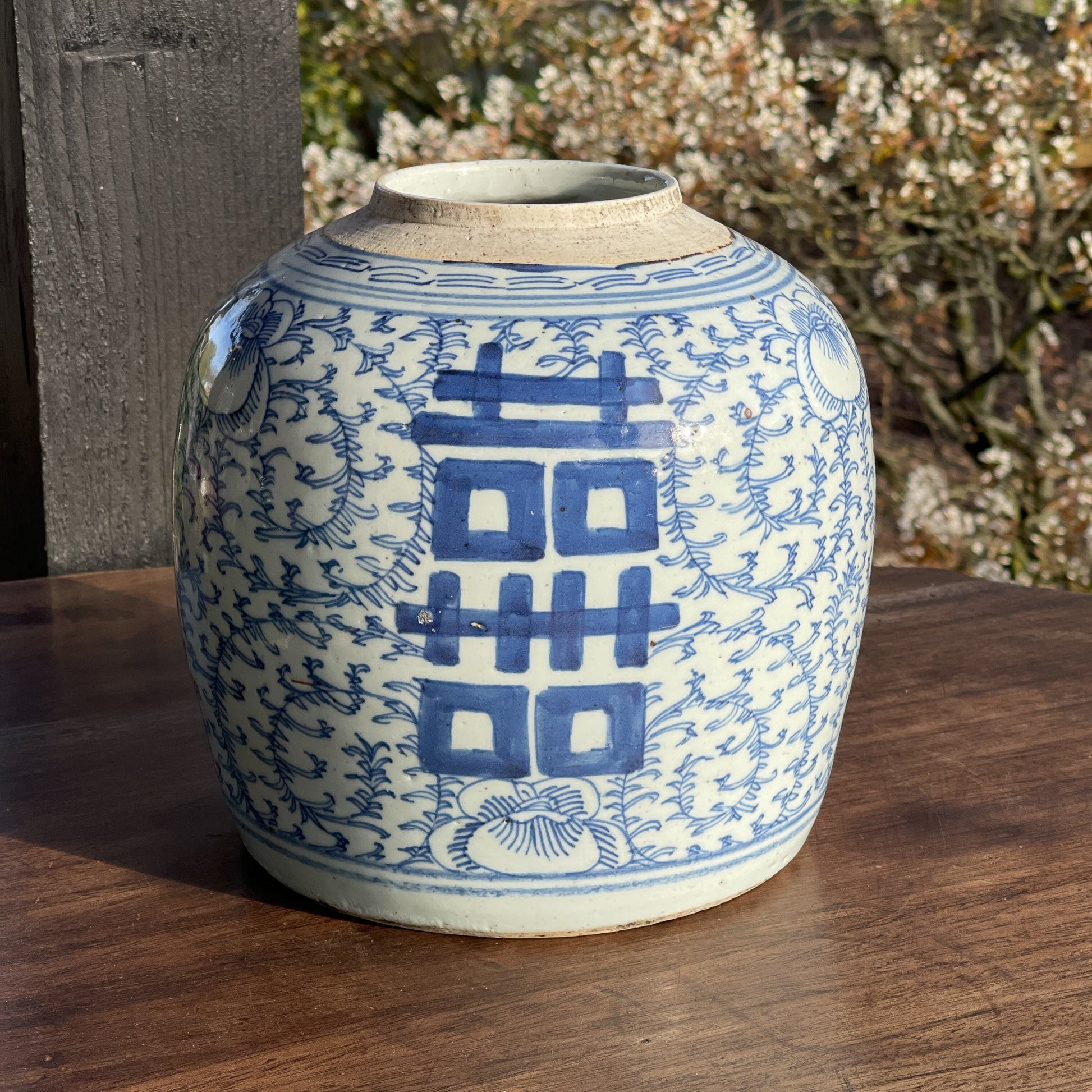 Blauw Chinese Gemberpot, 19e eeuw - The Collectionist