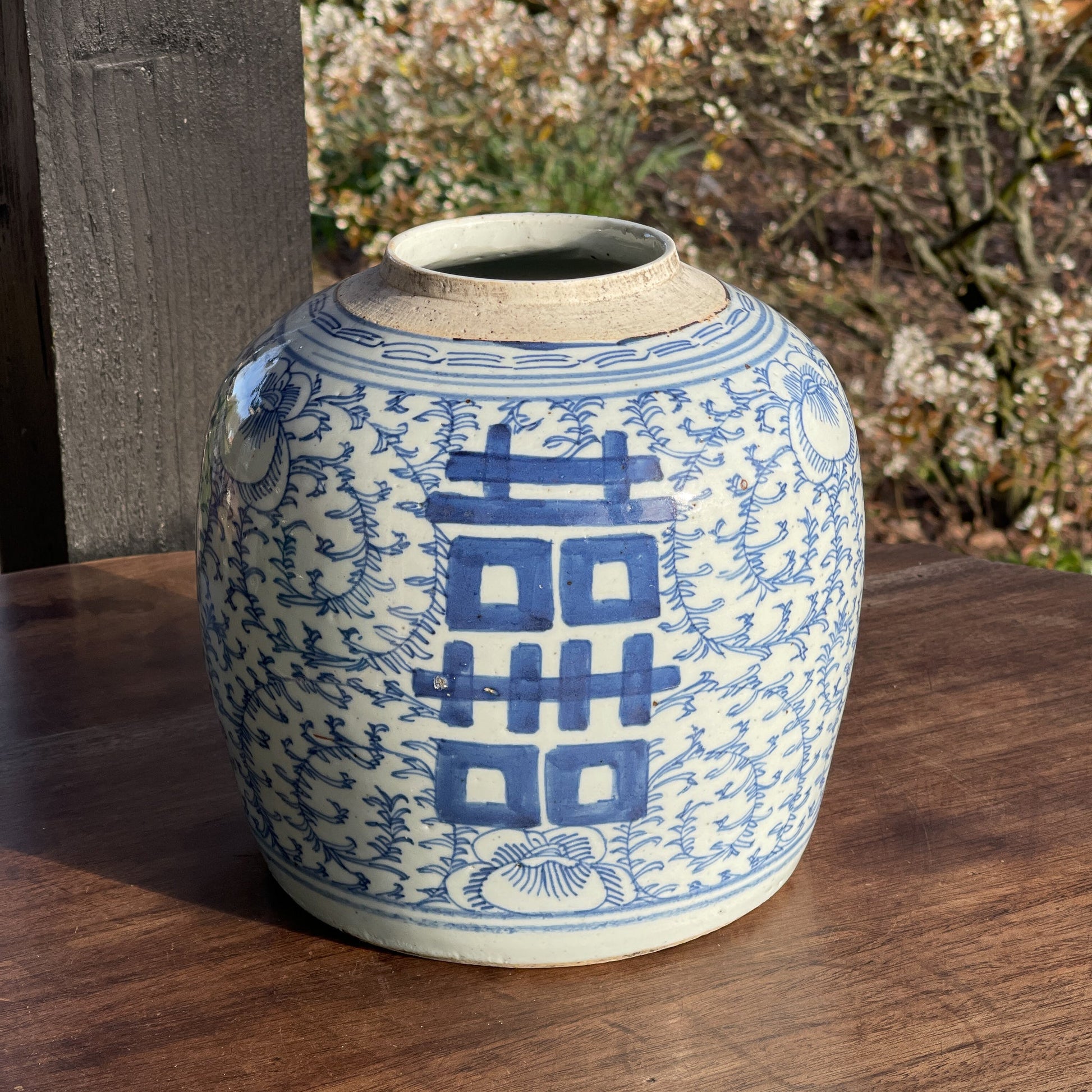 Blauw Chinese Gemberpot, 19e eeuw - The Collectionist