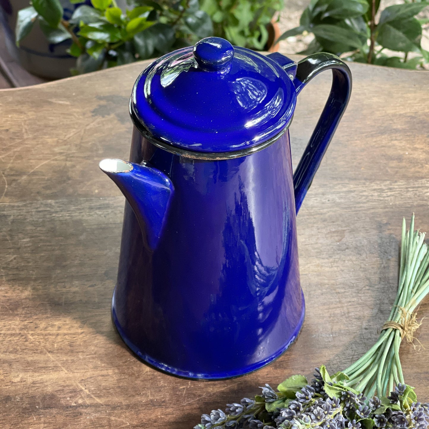 Blauwe Emaille Koffiepot 1 Liter - The Collectionist