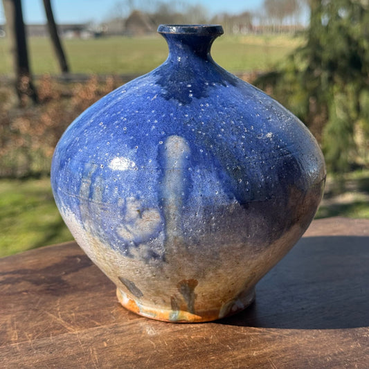 Blauwe Keramische Vaas - The Collectionist