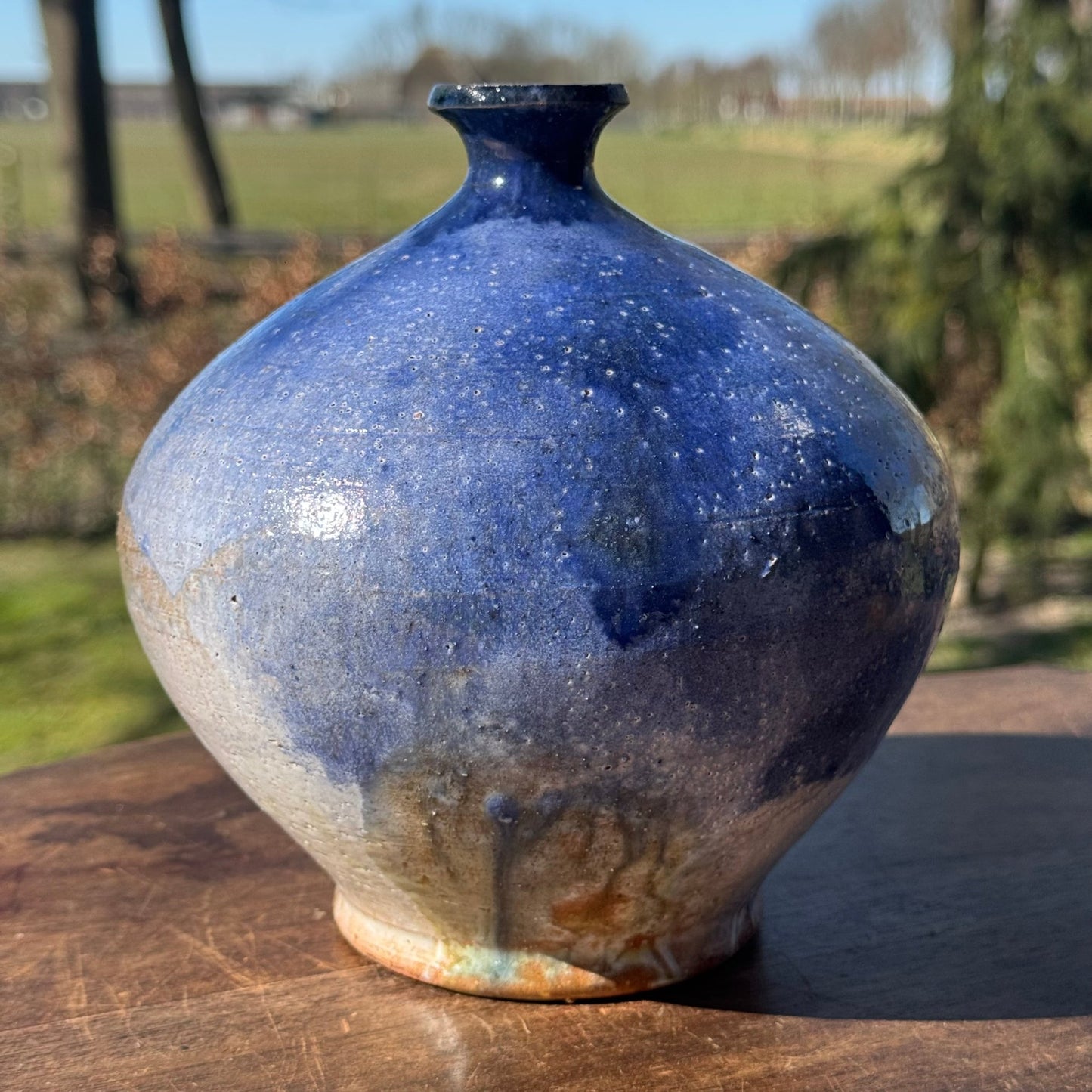 Blauwe Keramische Vaas - The Collectionist