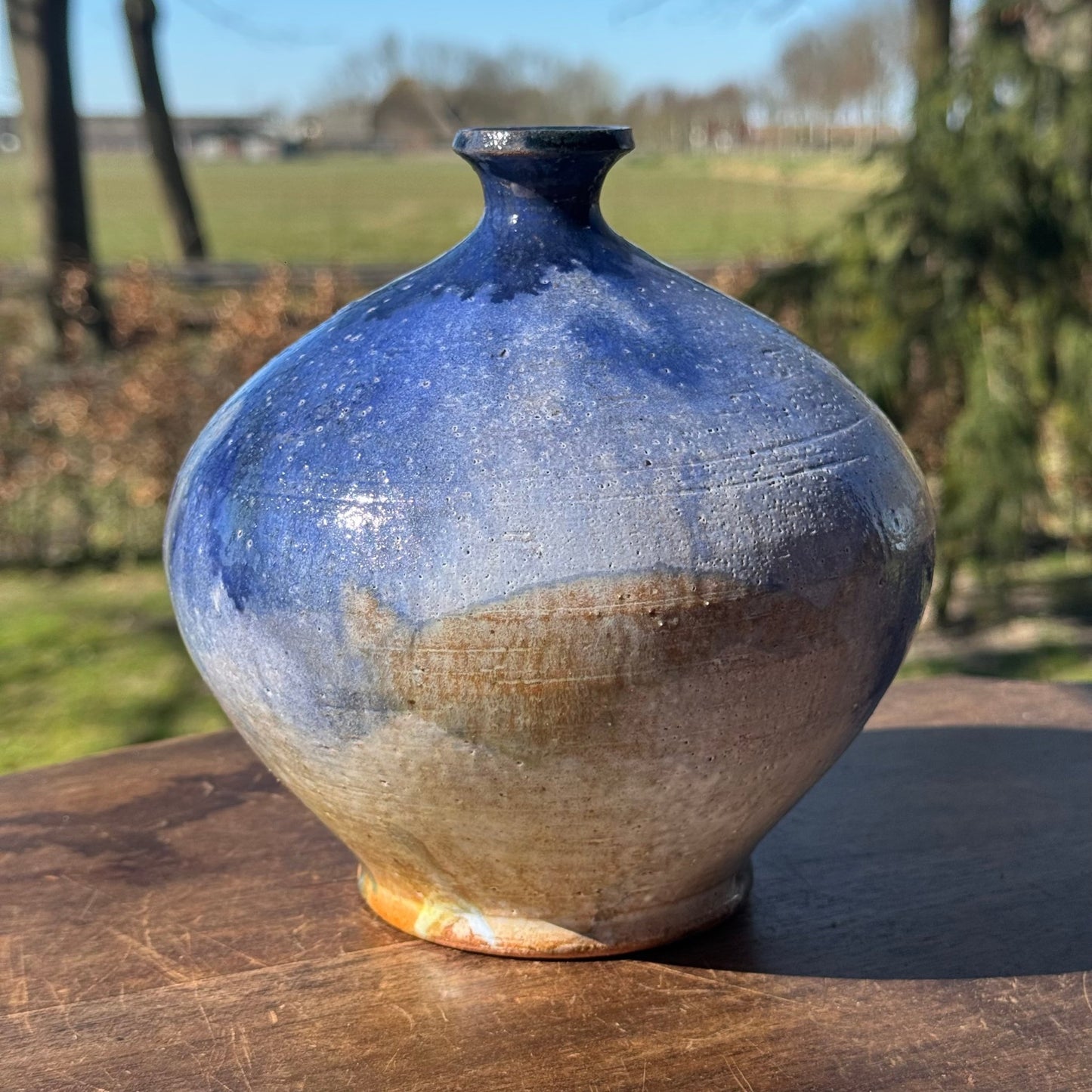 Blauwe Keramische Vaas - The Collectionist