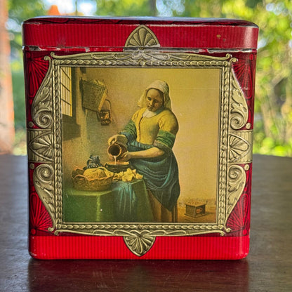 Blik met afbeeldingen van schilderijen van Pieter de Hooch, Frans Hals, Rembrandt, A. van Dijck. - The Collectionist