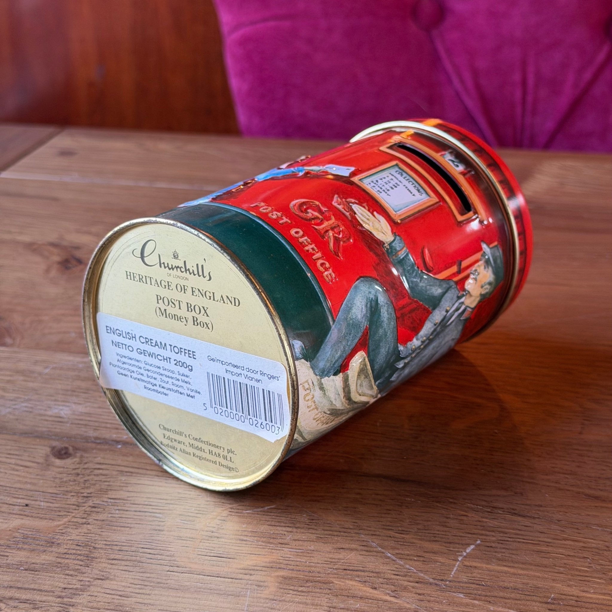 Churchill’s Post Box Money Tin – Engelse Postbus Spaarpot Blik
