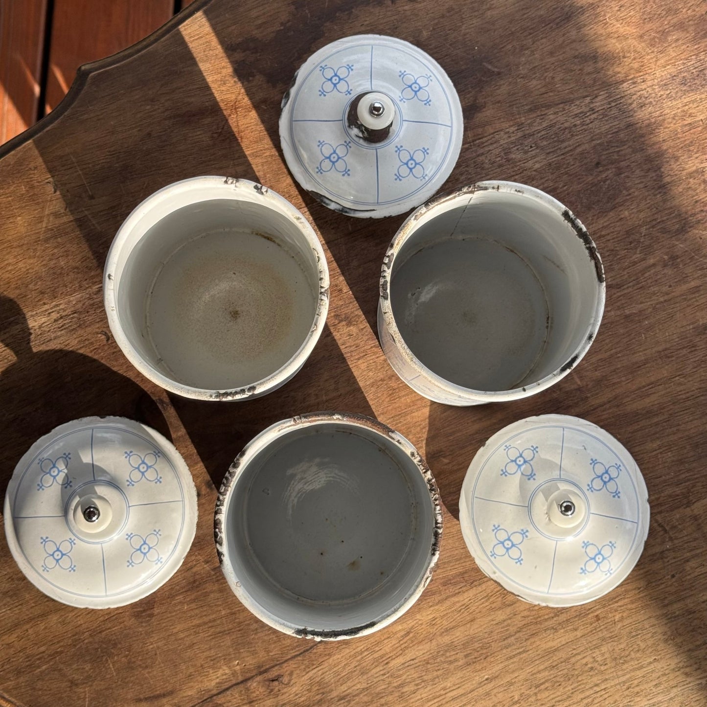 Emaille Koffie Thee en Suiker Bussen - The Collectionist