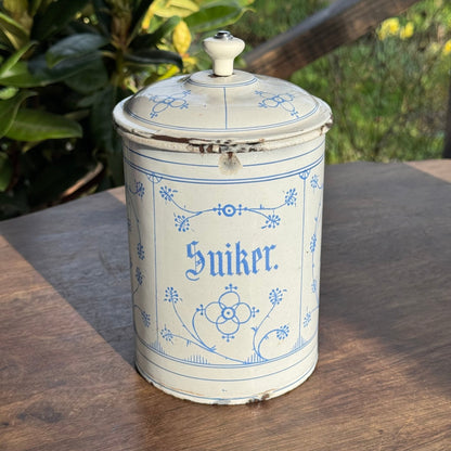 Emaille Koffie Thee en Suiker Bussen - The Collectionist