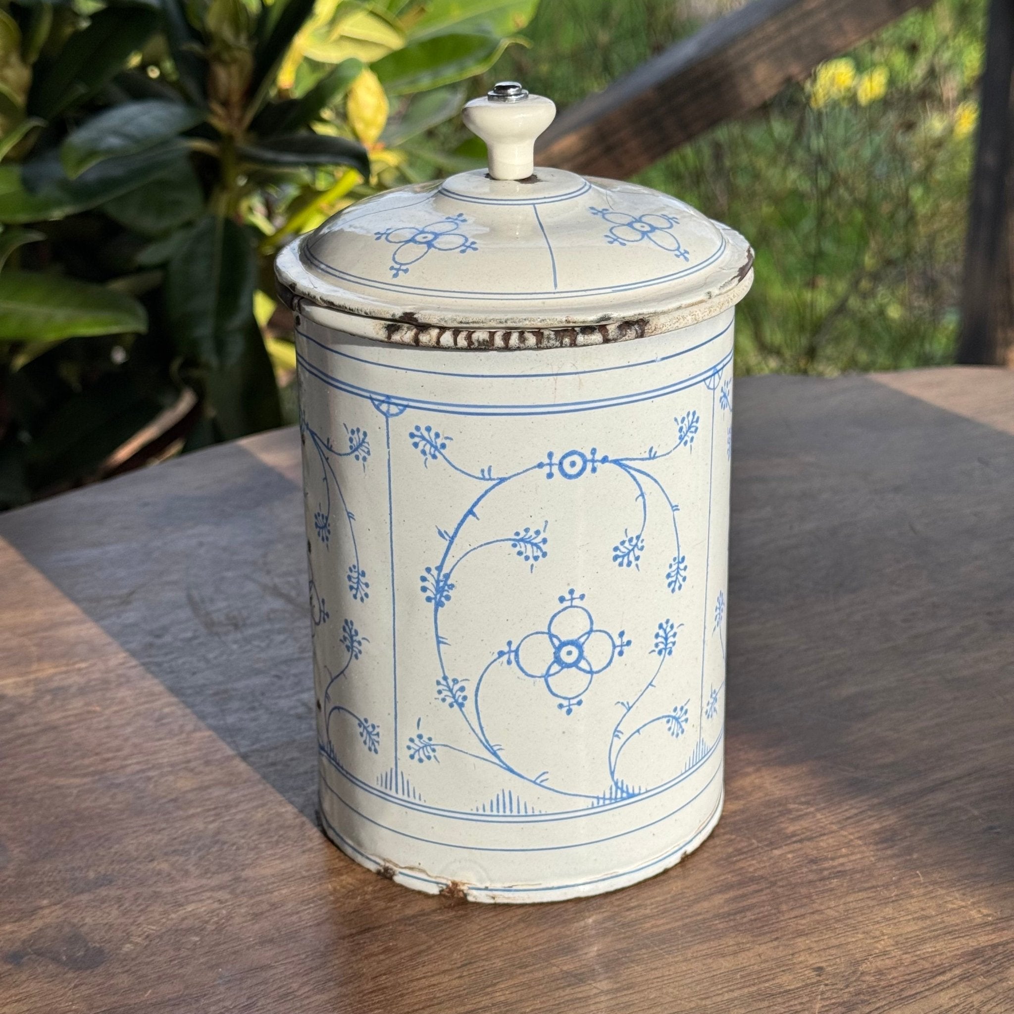 Emaille Koffie Thee en Suiker Bussen - The Collectionist