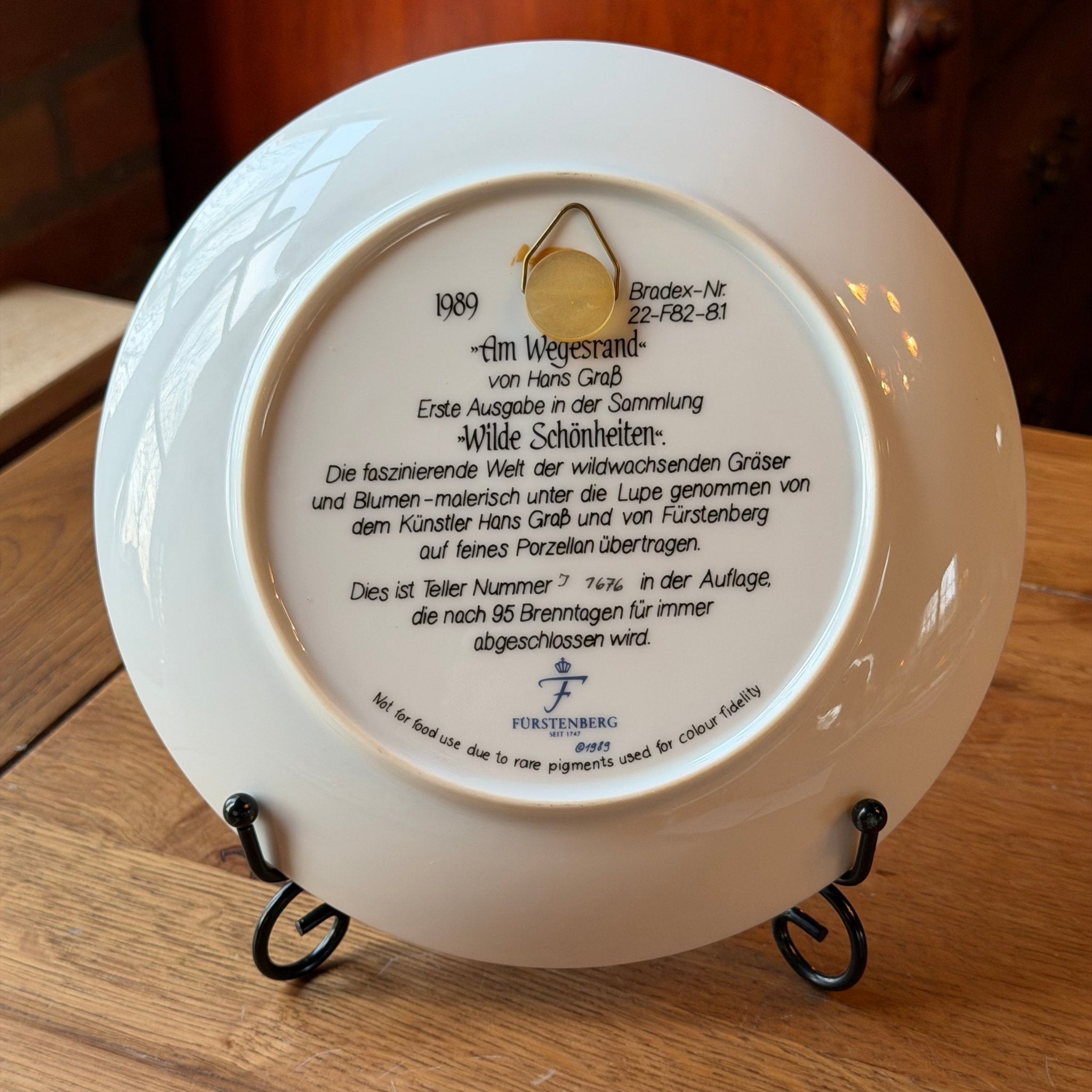 Fürstenberg wandbord ‘Am Wegesrand’ (1989) – Hans Graß – Wilde Schönheiten - The Collectionist