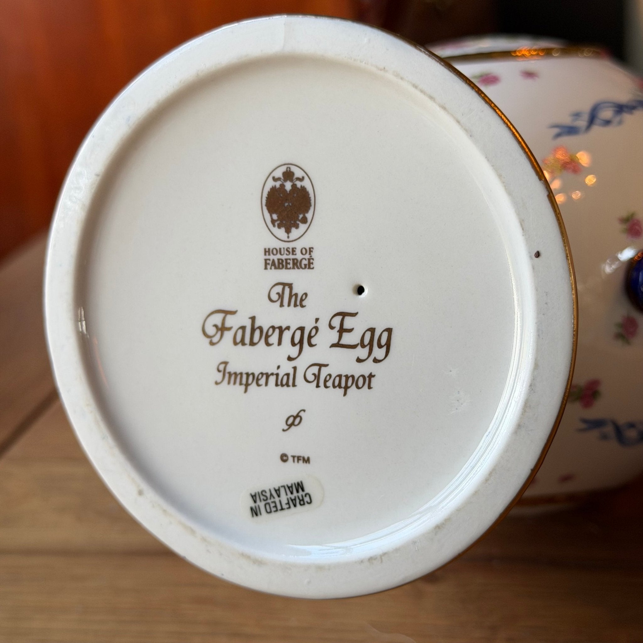 House of Fabergé – The Fabergé Egg Imperial Teapot – decoratieve porseleinen theepot - The Collectionist