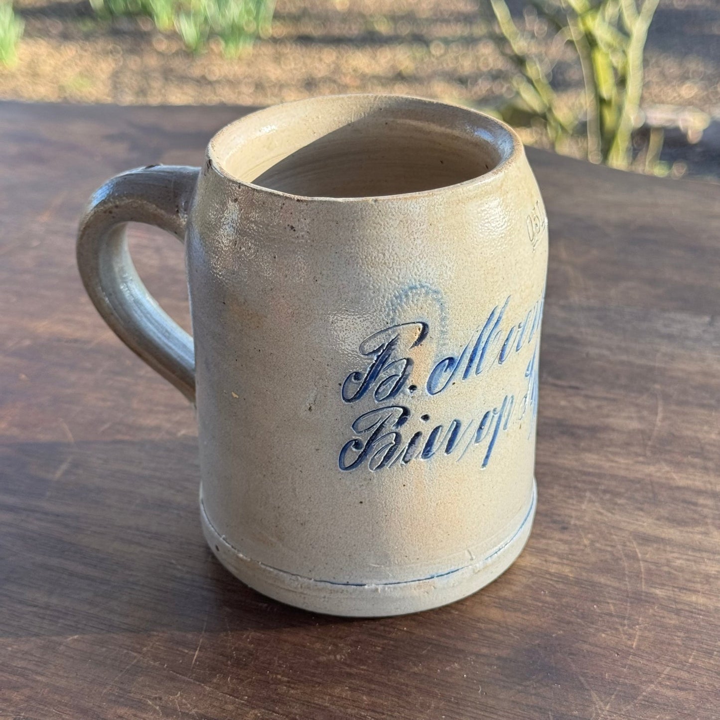 Keuls Aardewerk Bierpul B. Moerbeek 1870 - 1890 - The Collectionist