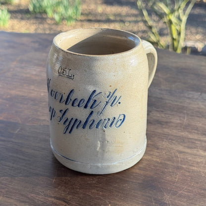 Keuls Aardewerk Bierpul B. Moerbeek 1870 - 1890 - The Collectionist