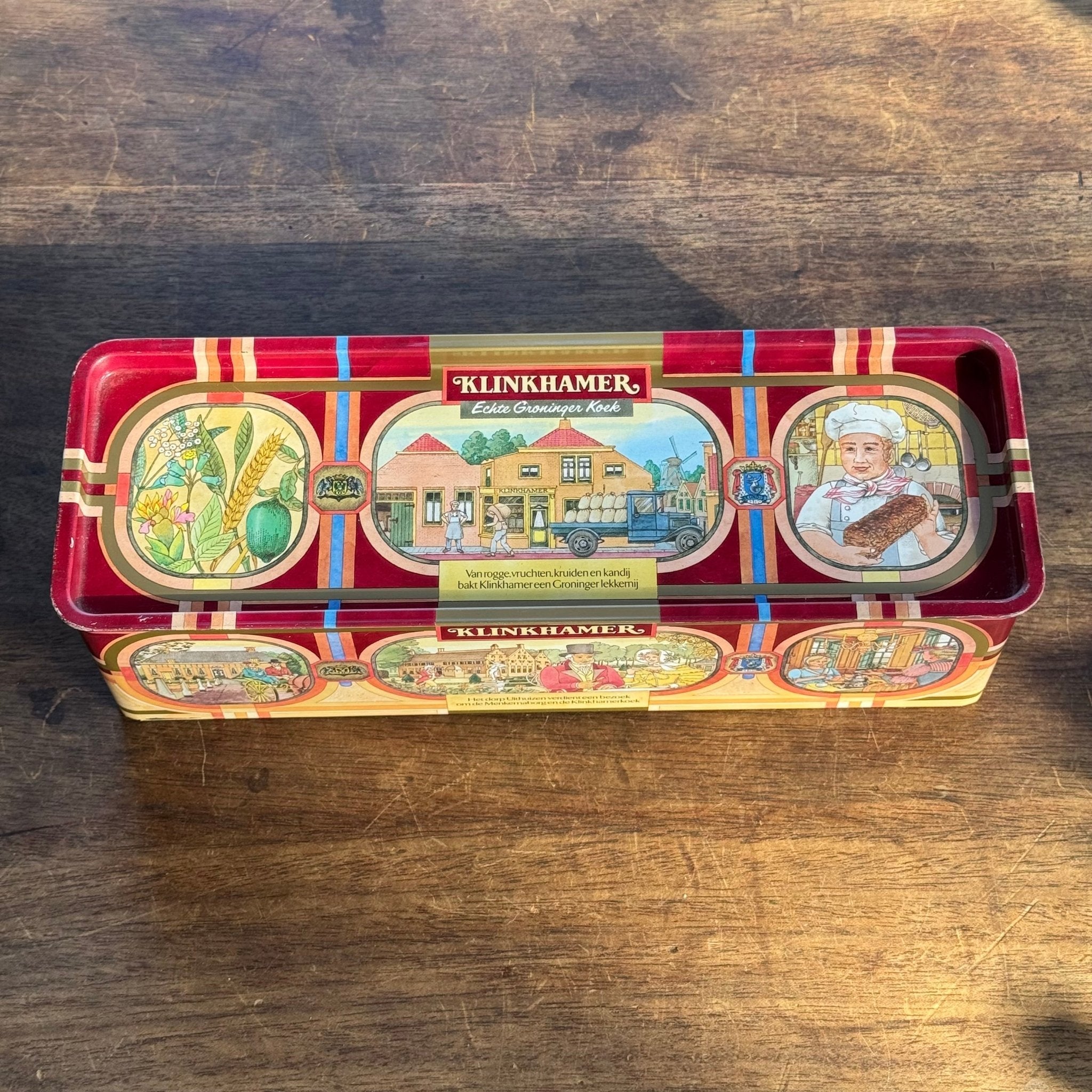 Klinkhamer Echte Groninger Koek Blik – Vintage Koekblik - The Collectionist