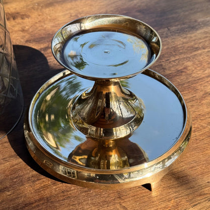 Koperen Windlicht Met Geslepen Glas - The Collectionist