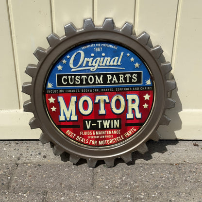 Motor Custom Parts Wandbord Van Blik - The Collectionist
