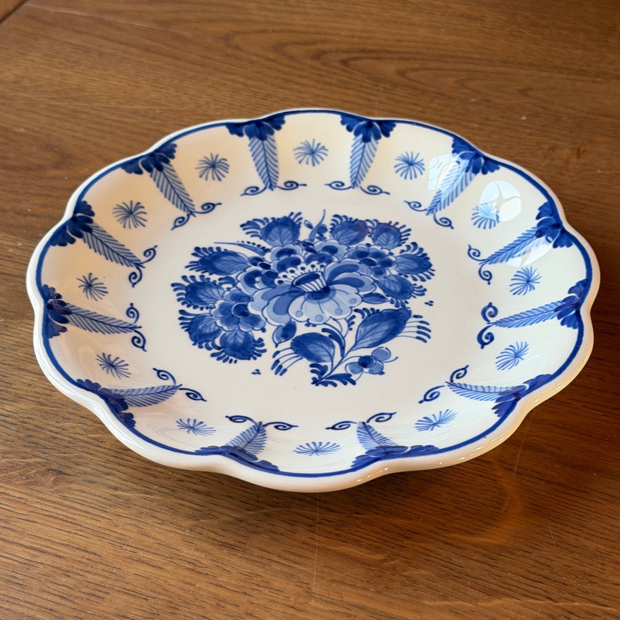 Royal Delft wandbord – handgeschilderd Delfts blauw (19,5 cm) - The Collectionist