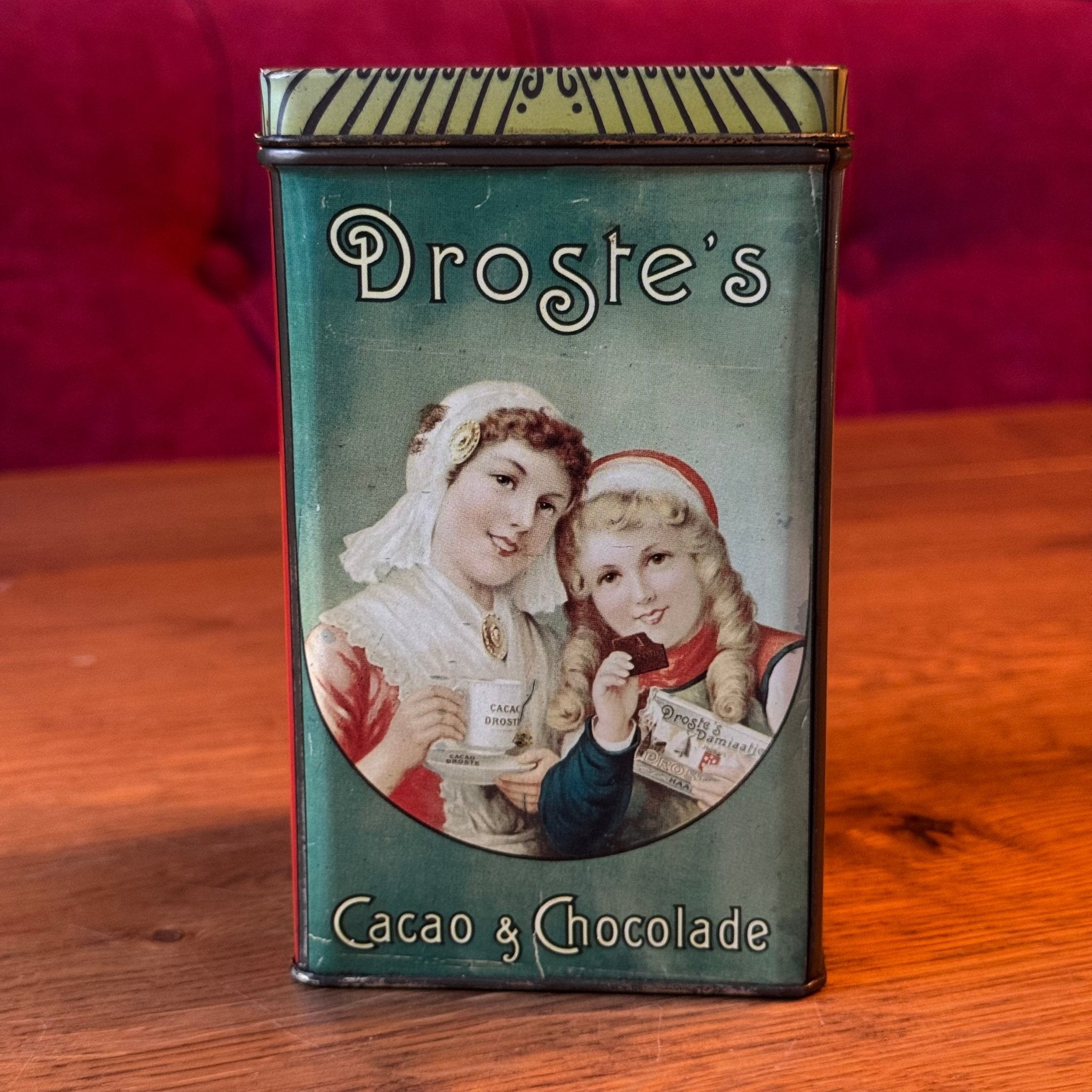 Vintage Blik Droste's Cacao & Chocolade - Verpleegster & Meisjes - Haarlem - The Collectionist