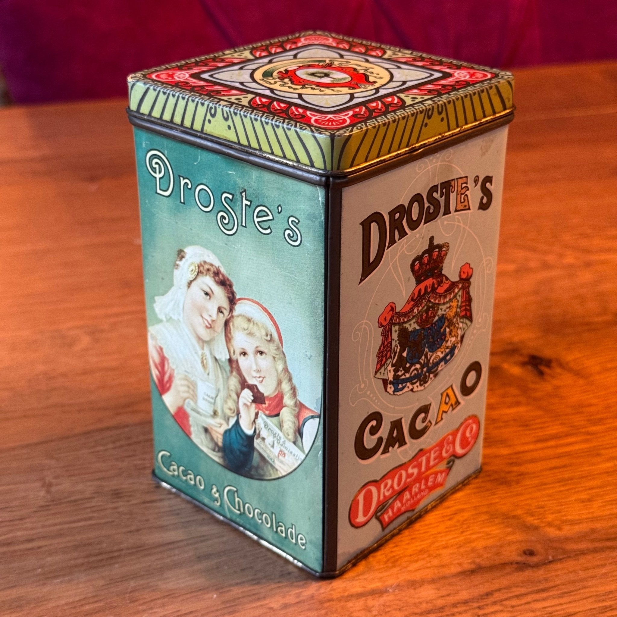 Vintage Blik Droste's Cacao & Chocolade - Verpleegster & Meisjes - Haarlem - The Collectionist