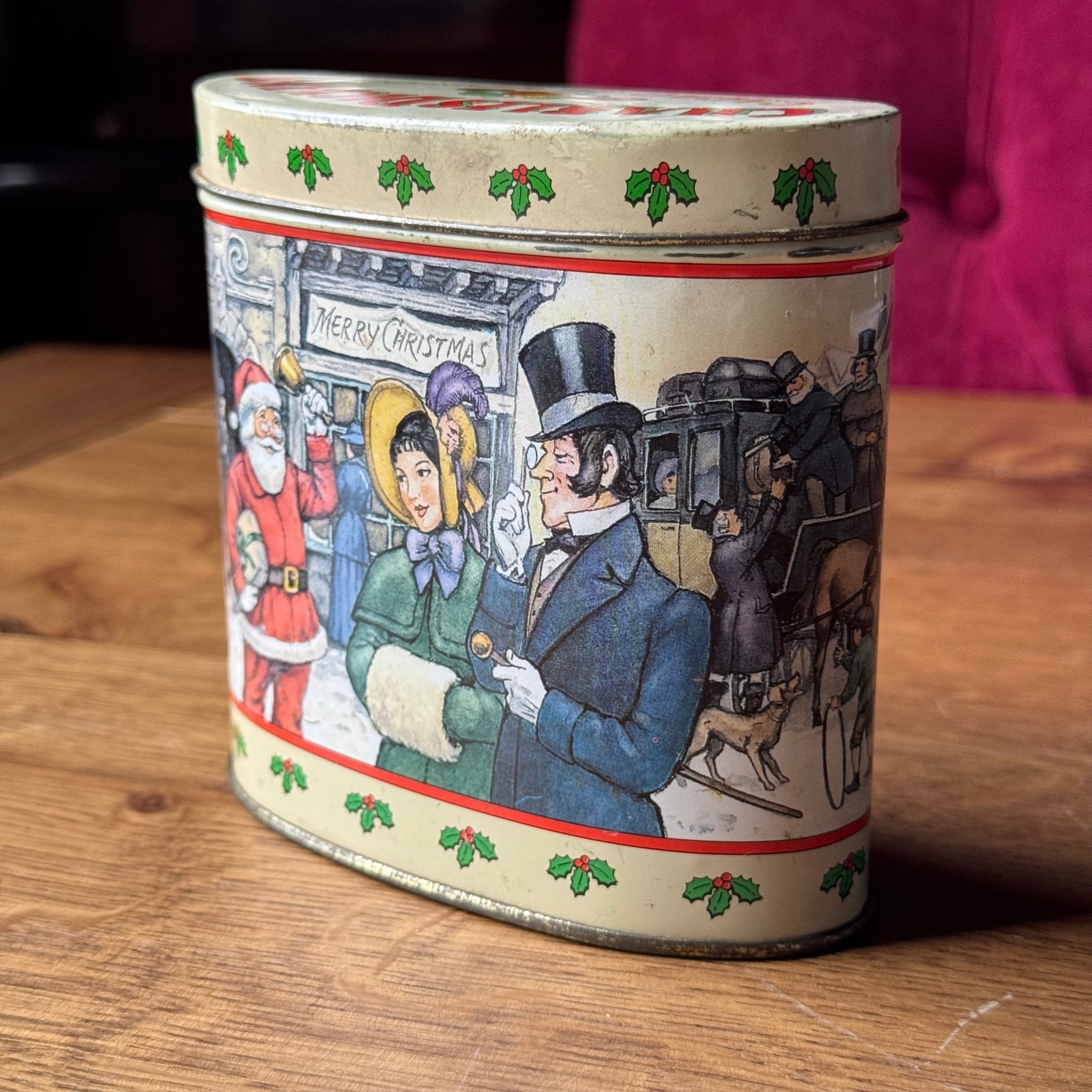 Vintage Charles Dickens Cacao Almonds Kerstblik – Victoriaanse Illustraties - The Collectionist