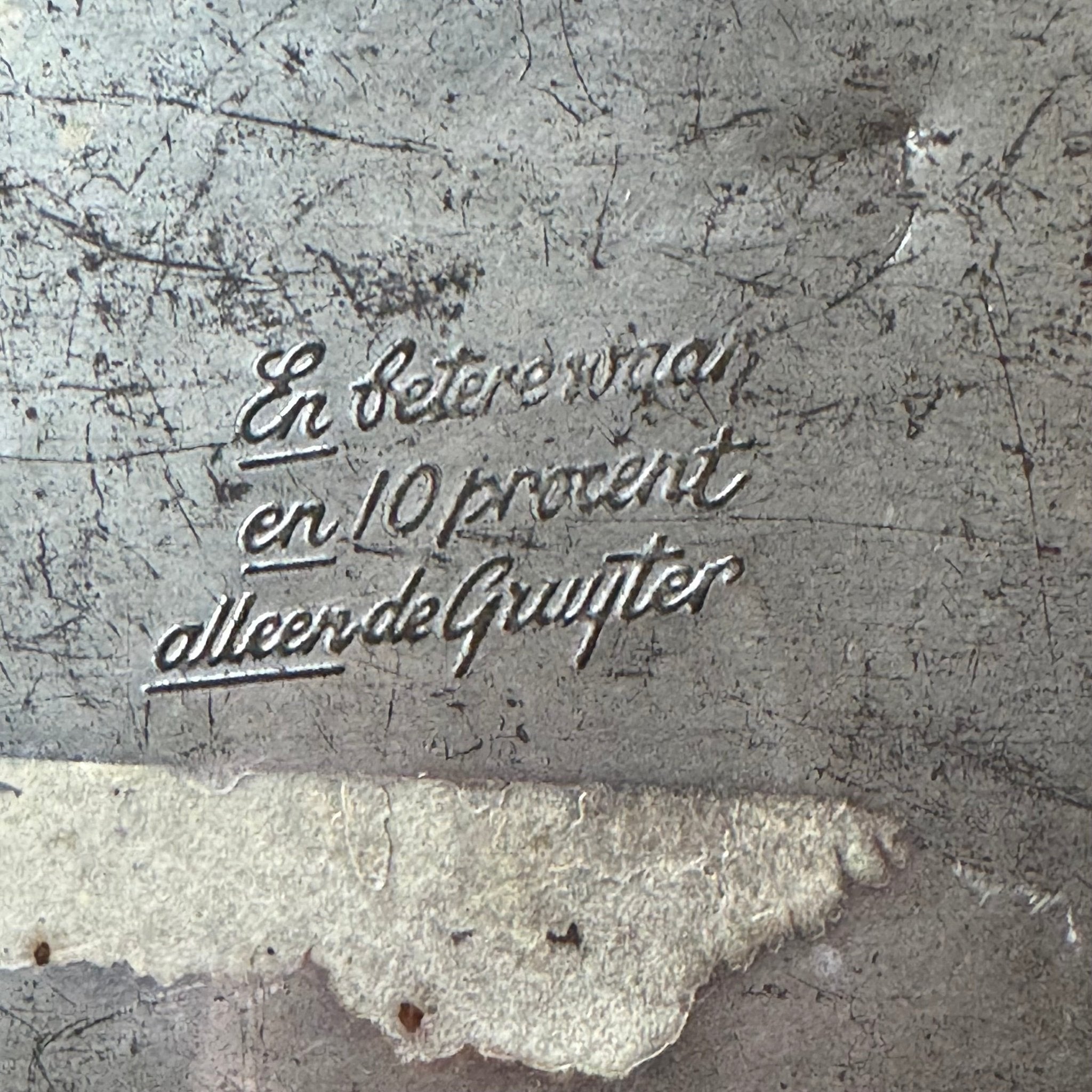 Vintage De Gruyter Blik - Engels Jachttafereel & Postkoets - Shabby Chic (Jaren '50) - The Collectionist