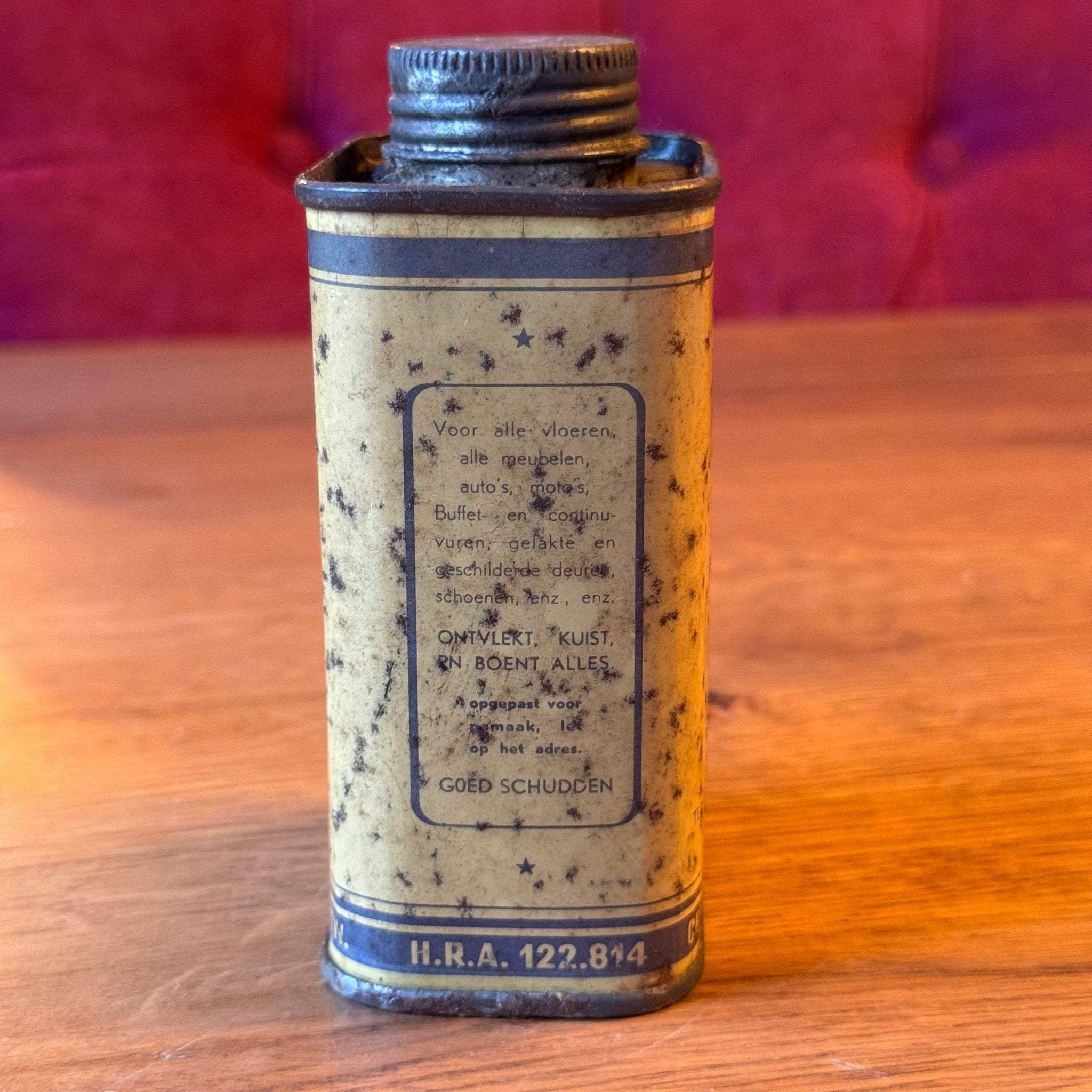 Vintage “Het Bieke” politoerboenwas blik – Wilrijk Antwerpen – vroege 20e eeuw - The Collectionist