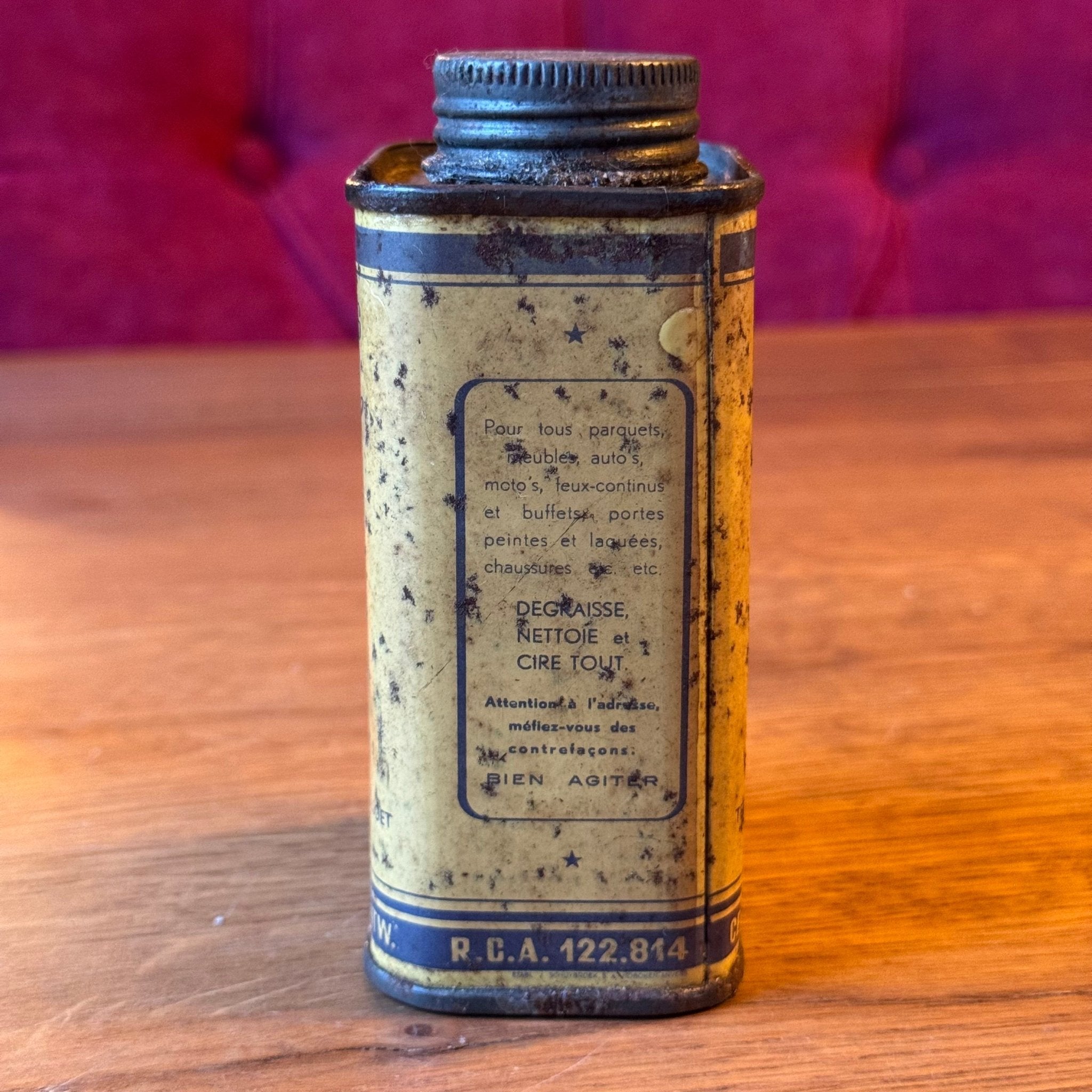 Vintage “Het Bieke” politoerboenwas blik – Wilrijk Antwerpen – vroege 20e eeuw - The Collectionist