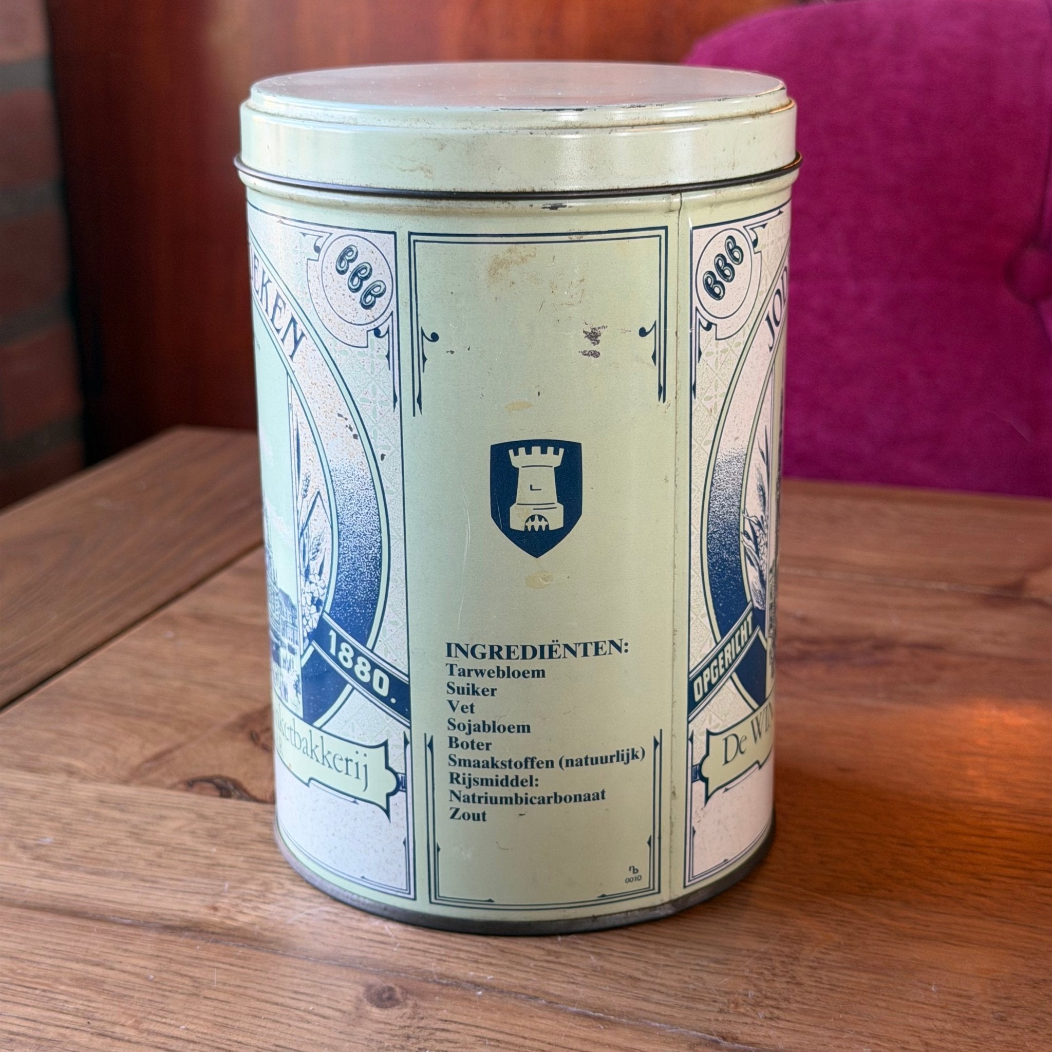 Vintage Jodenkoeken koekblik – De Winter’s Banketbakkerij Alkmaar