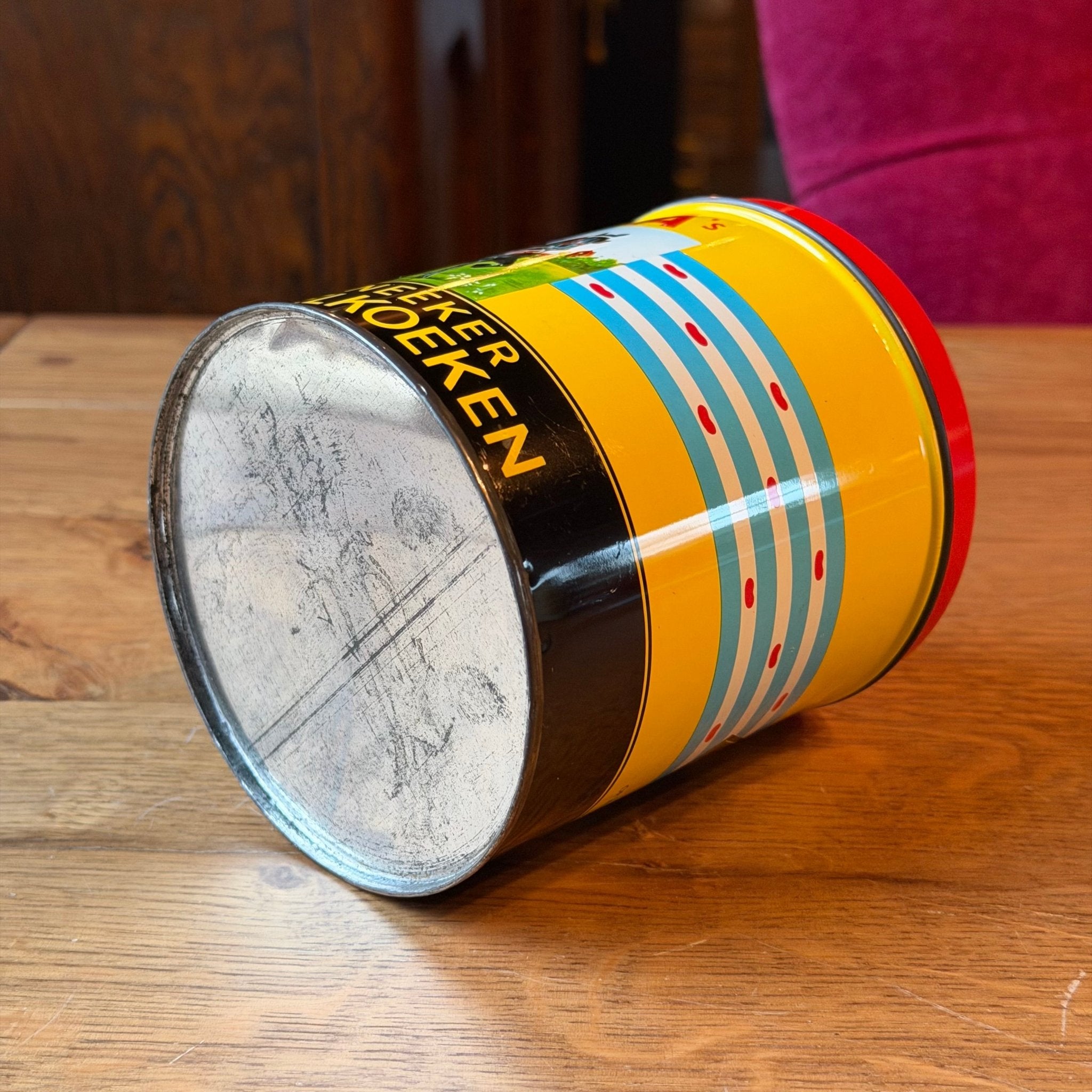 Vintage koekblik G.J. Haga Jr. Sneek – Sneeker Boterdrabbelkoeken - The Collectionist