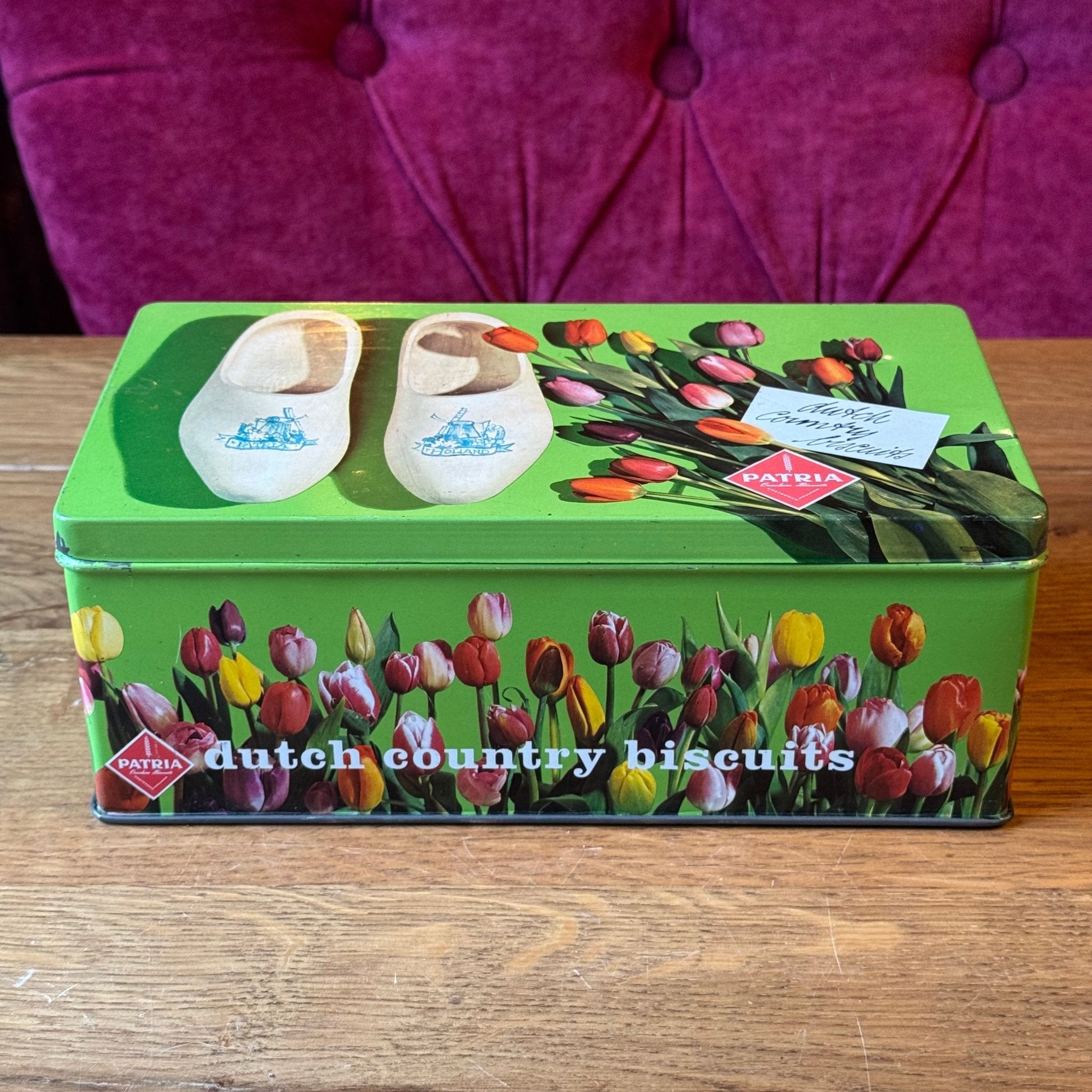 Vintage Patria Dutch Country Biscuits Blik – Klompen & Tulpen - The Collectionist