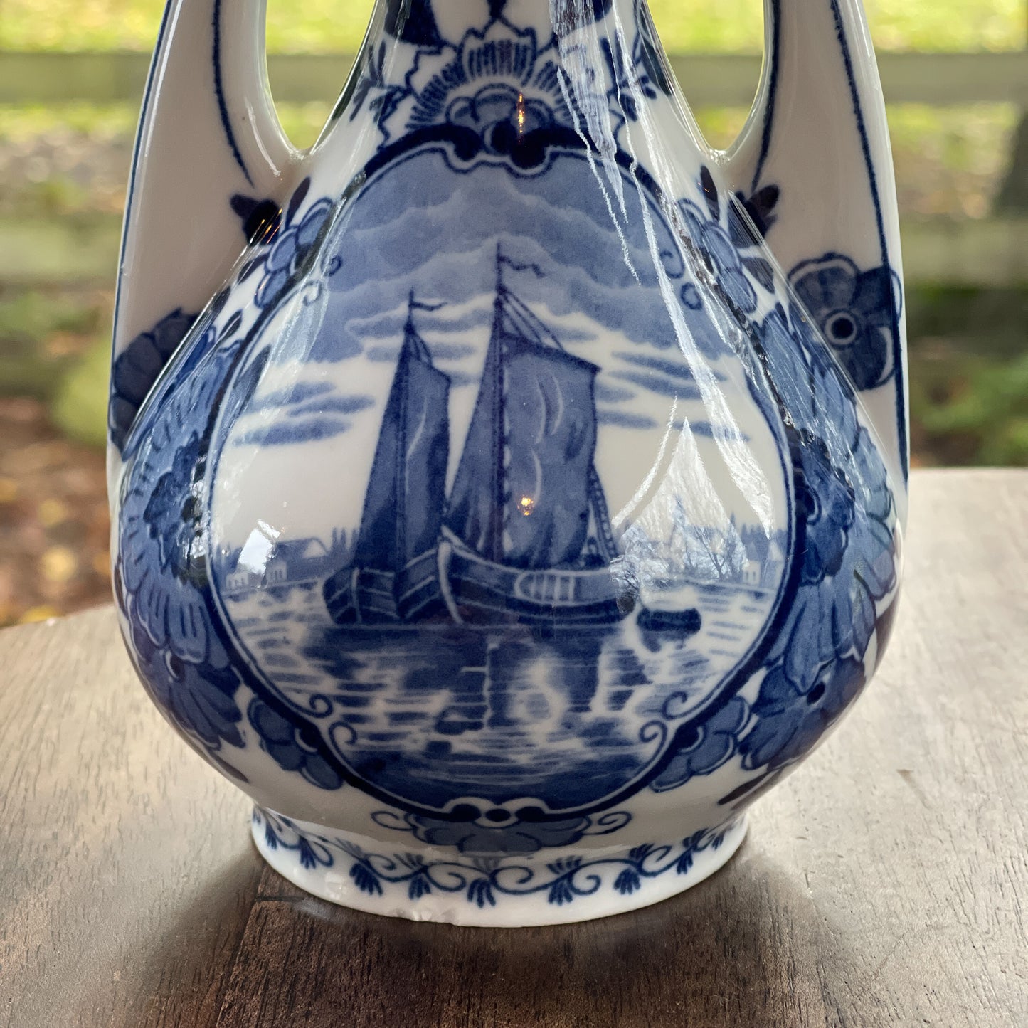 Twee Delfts Blauwe Jugendstil Pijpvazen (1900) - Bamestra Curiosa