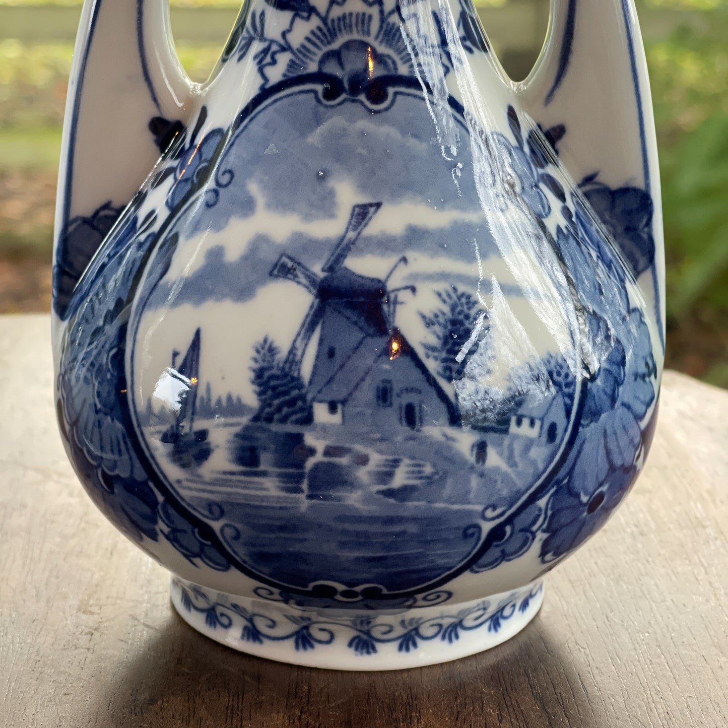 Twee Delfts Blauwe Jugendstil Pijpvazen (1900) - Bamestra Curiosa