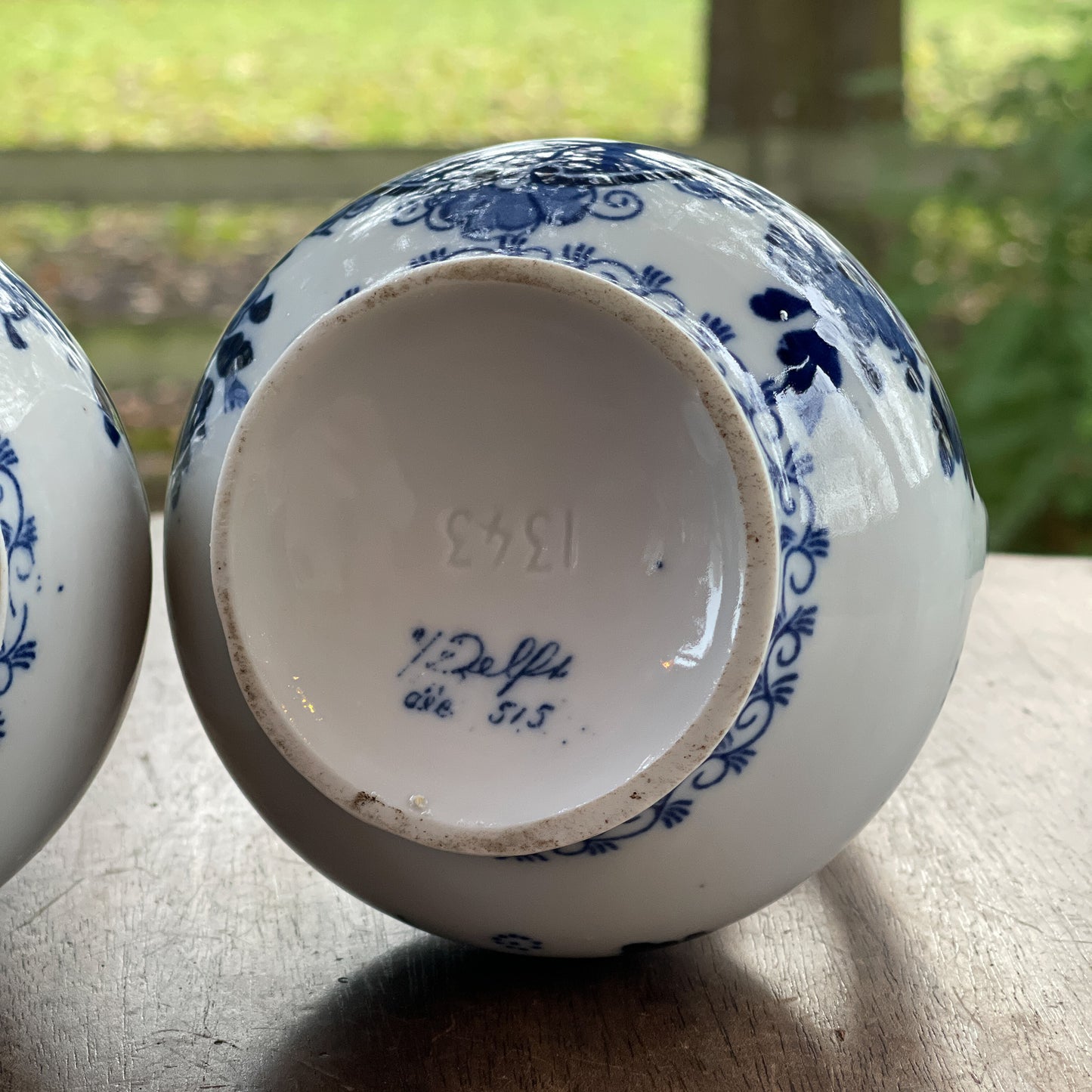 Twee Delfts Blauwe Jugendstil Pijpvazen (1900) - Bamestra Curiosa