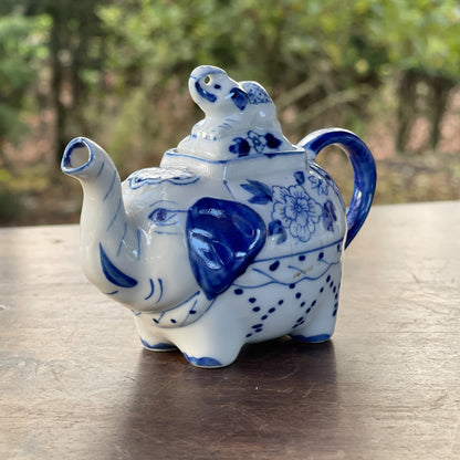 Delfts Blauw Theepotje Olifant - Bamestra Curiosa
