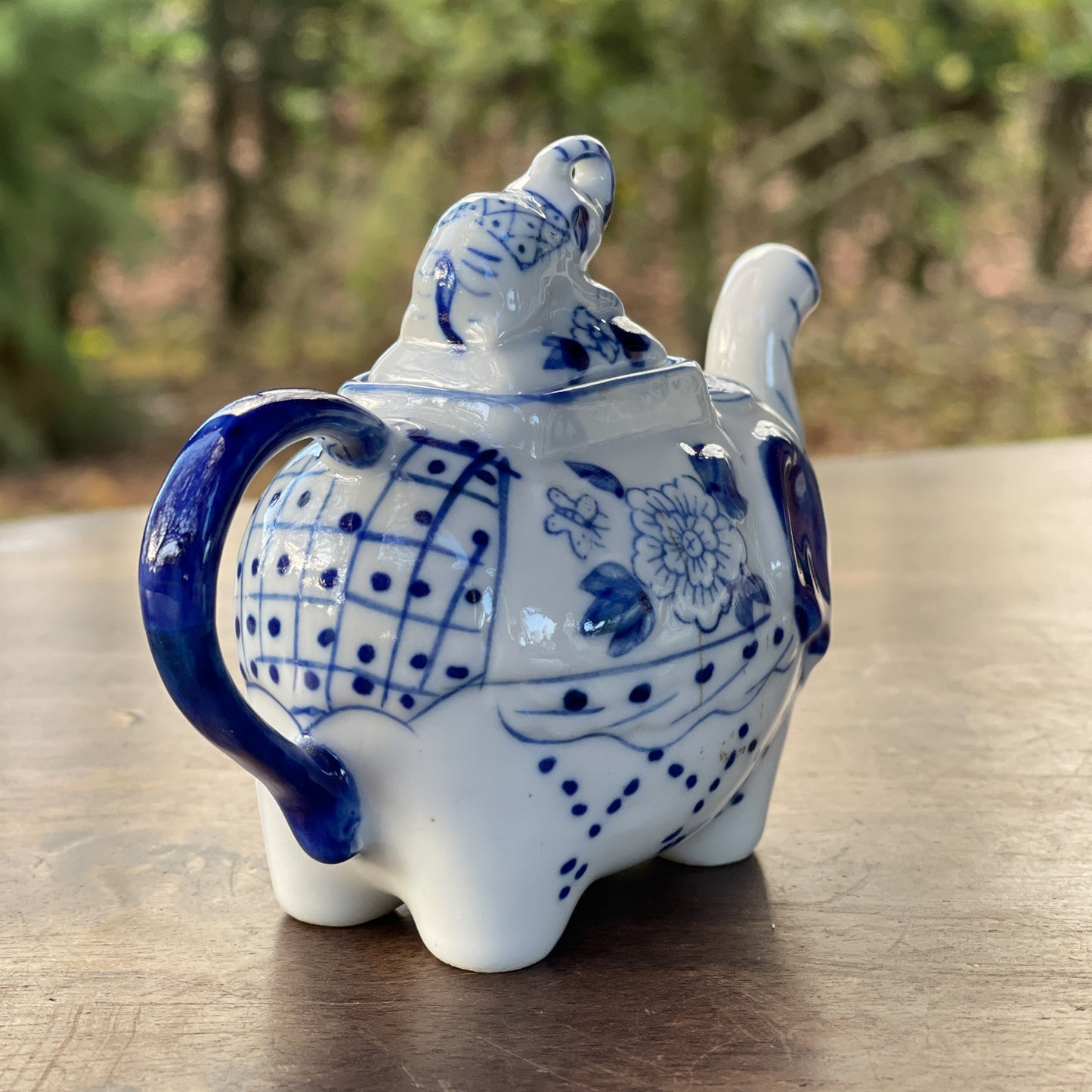 Delfts Blauw Theepotje Olifant - Bamestra Curiosa