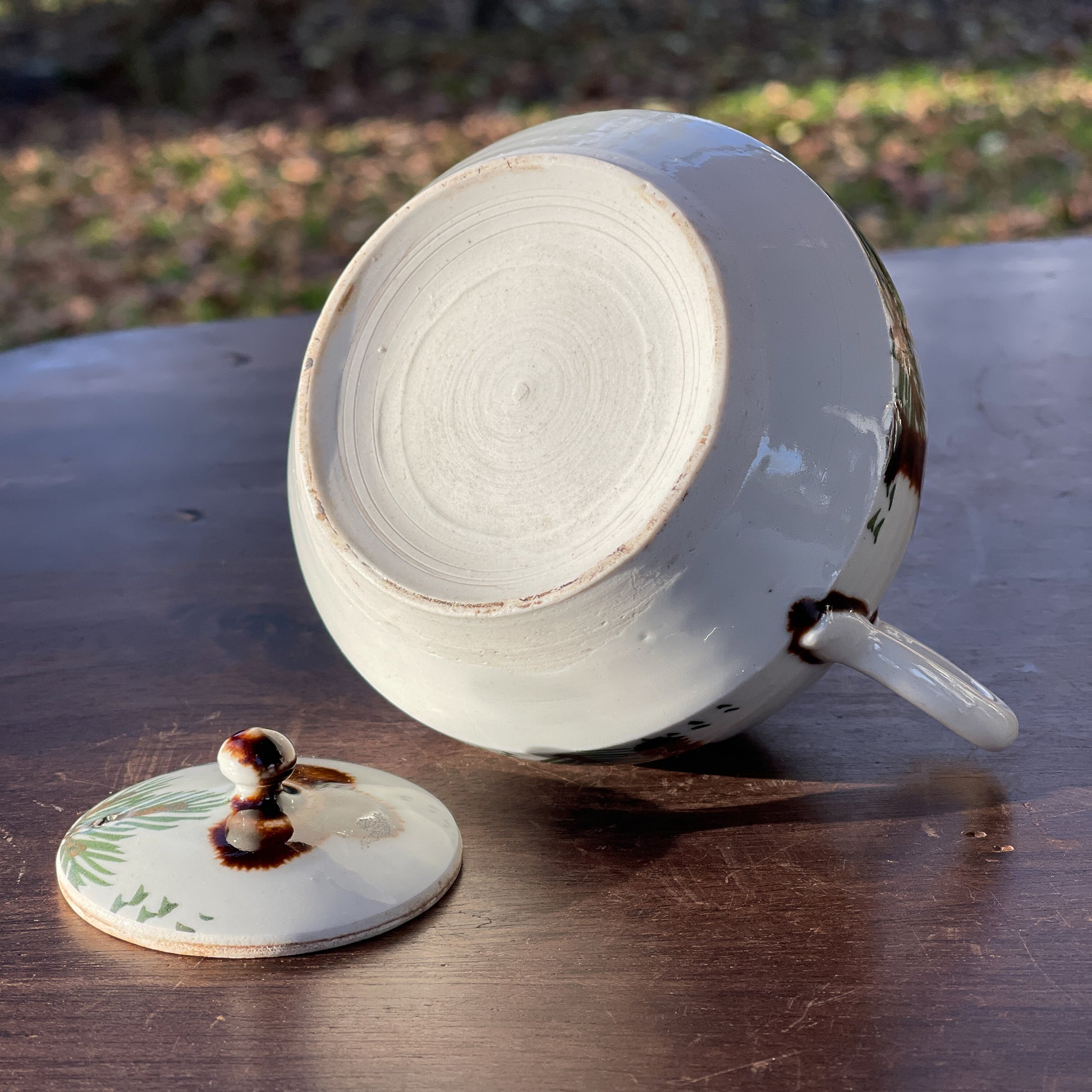 Vintage Japans Theepotje - Bamestra Curiosa