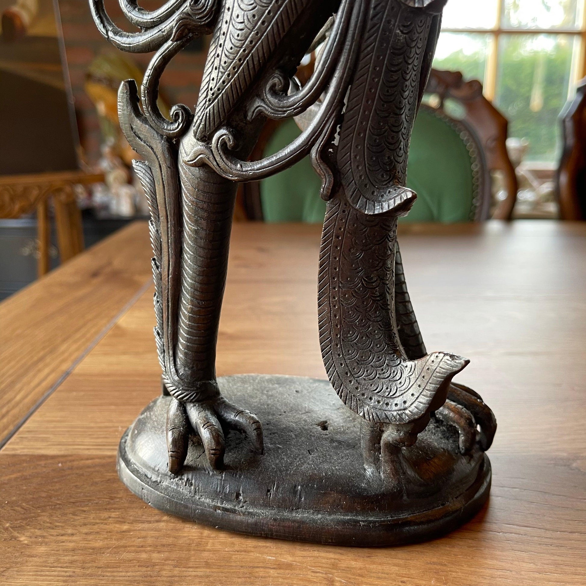 Antiek bronzen beeld Kinnara - Bamestra Curiosa