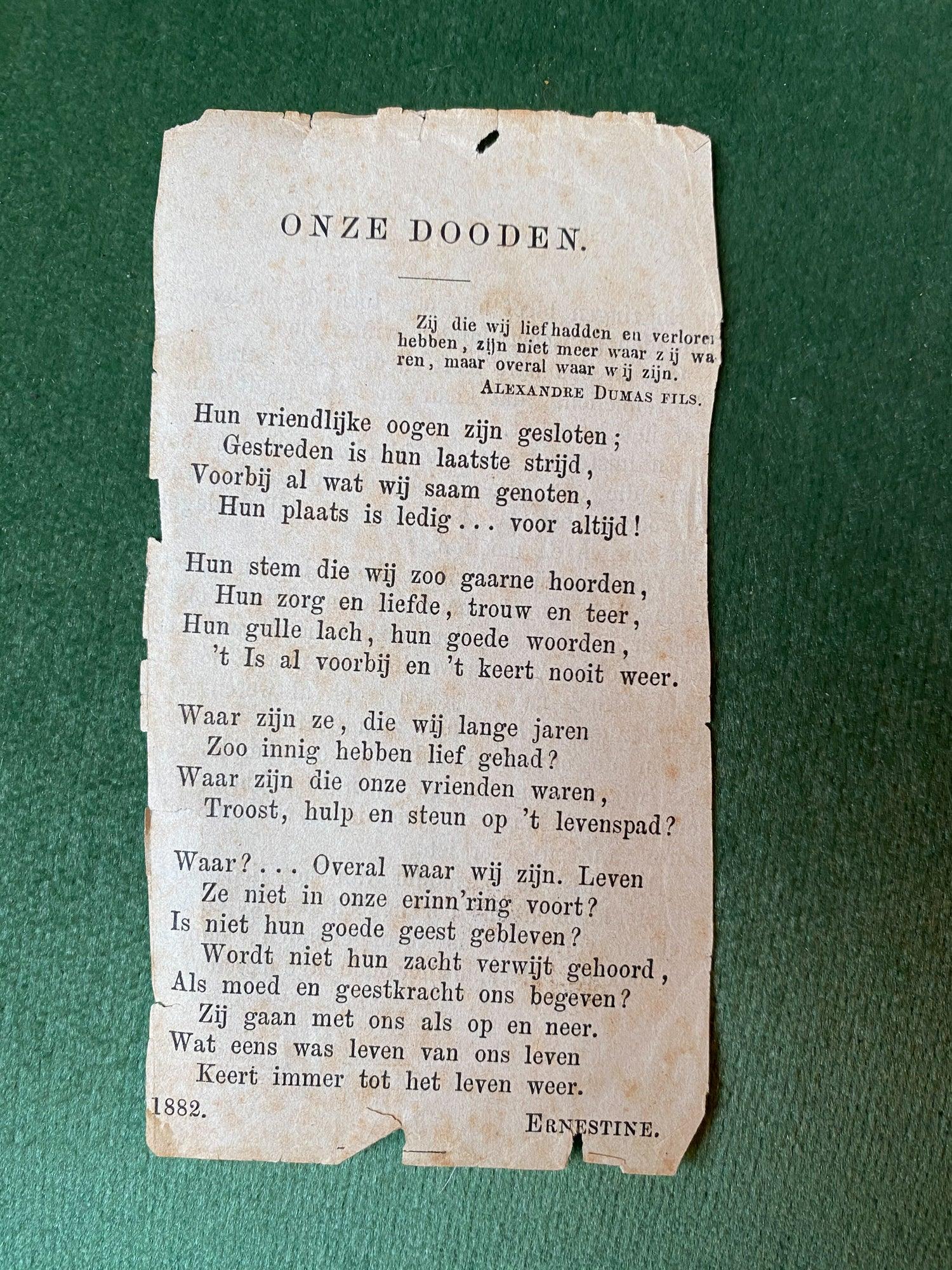 Antieke bijbel met leren kaft uit 1884 - Bamestra Curiosa
