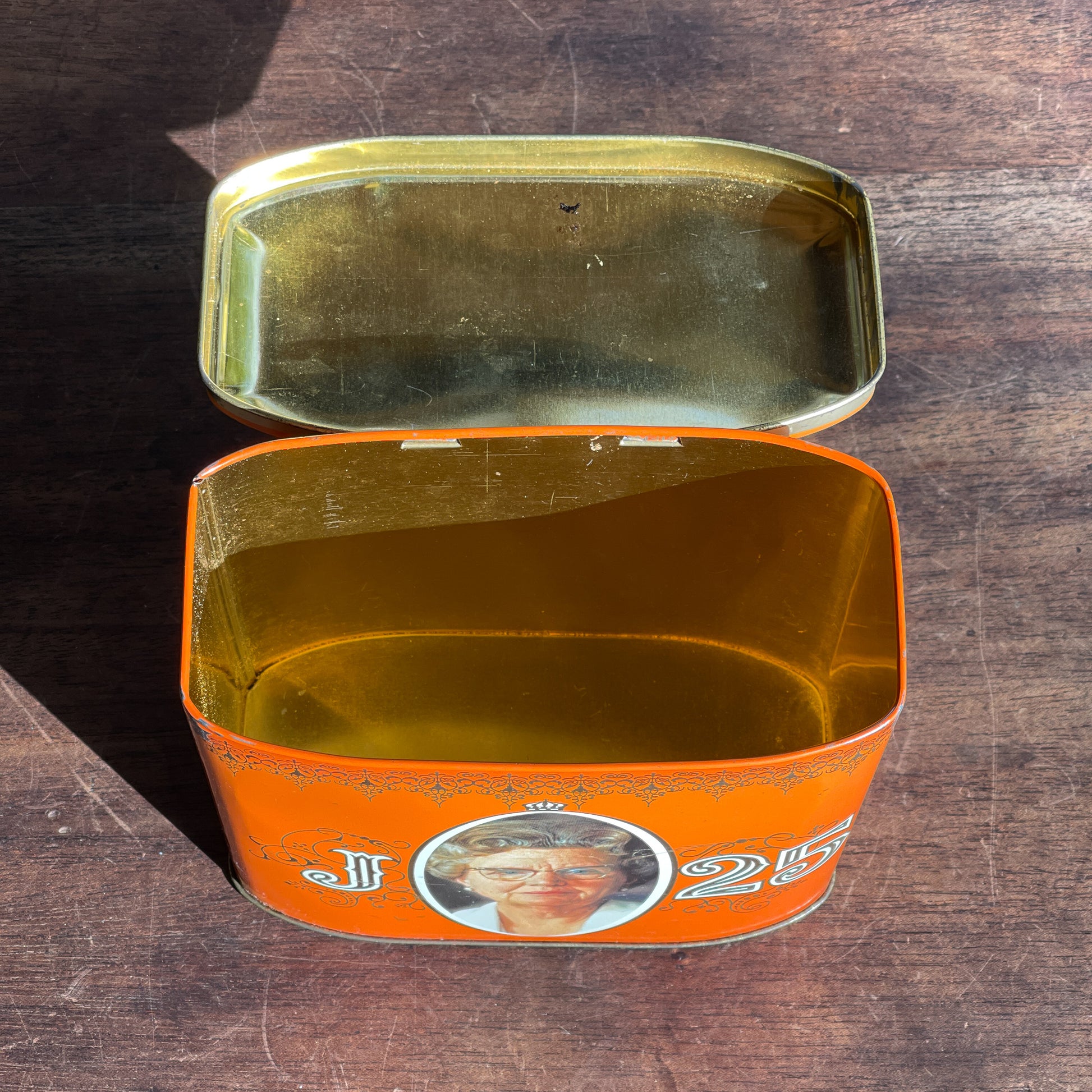 Vintage Blik Ter Ere Van Juliana 25 Jaar Koningin - Bamestra Curiosa