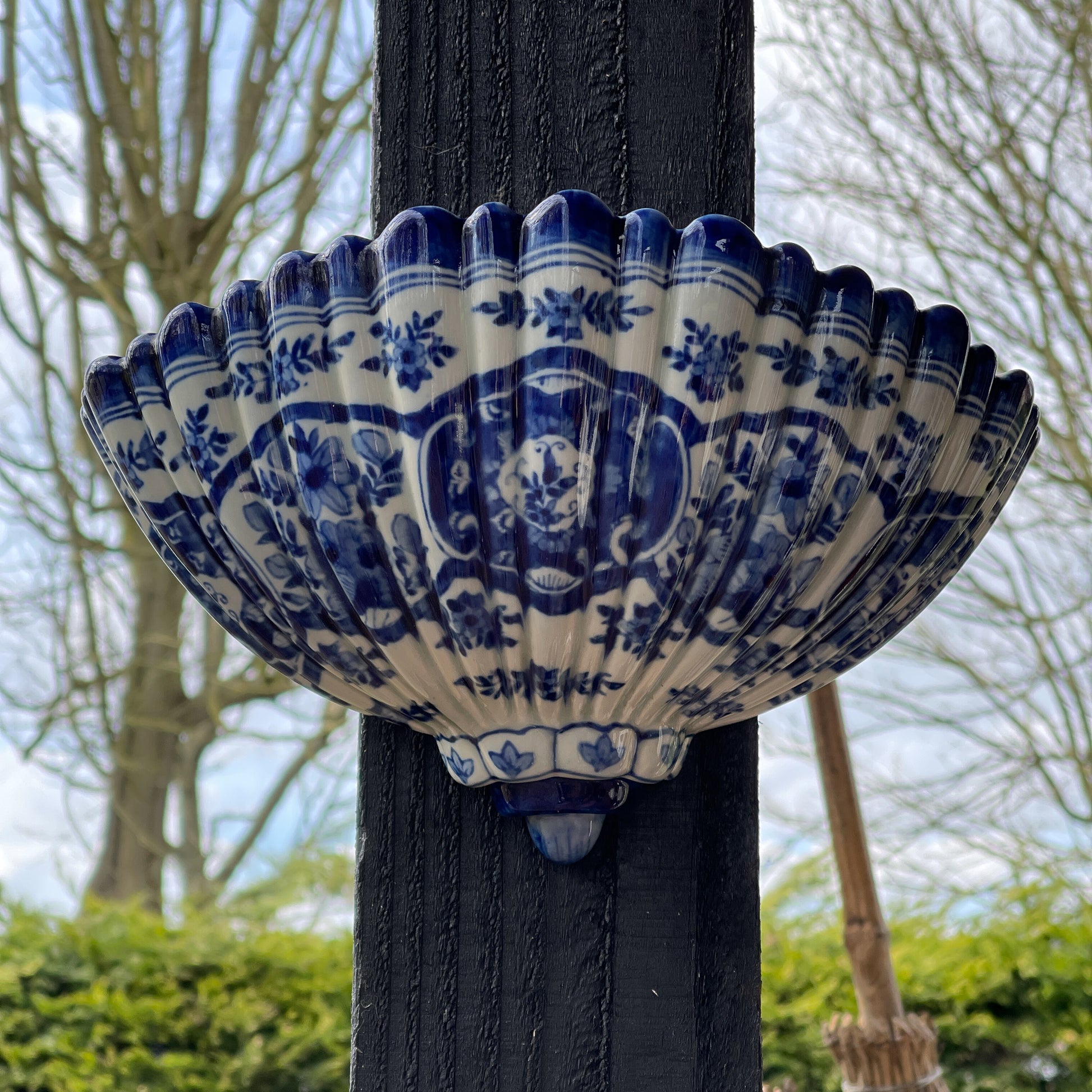 Delfts Blauwe Muurbloembak - Bamestra Curiosa