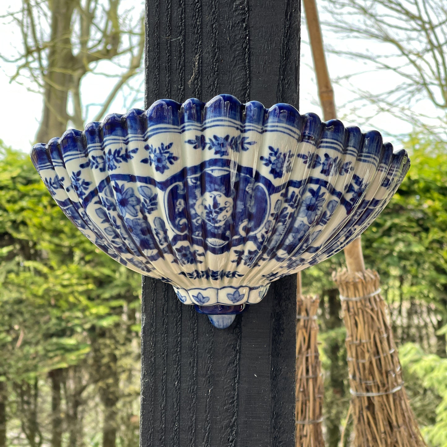 Delfts Blauwe Muurbloembak - Bamestra Curiosa