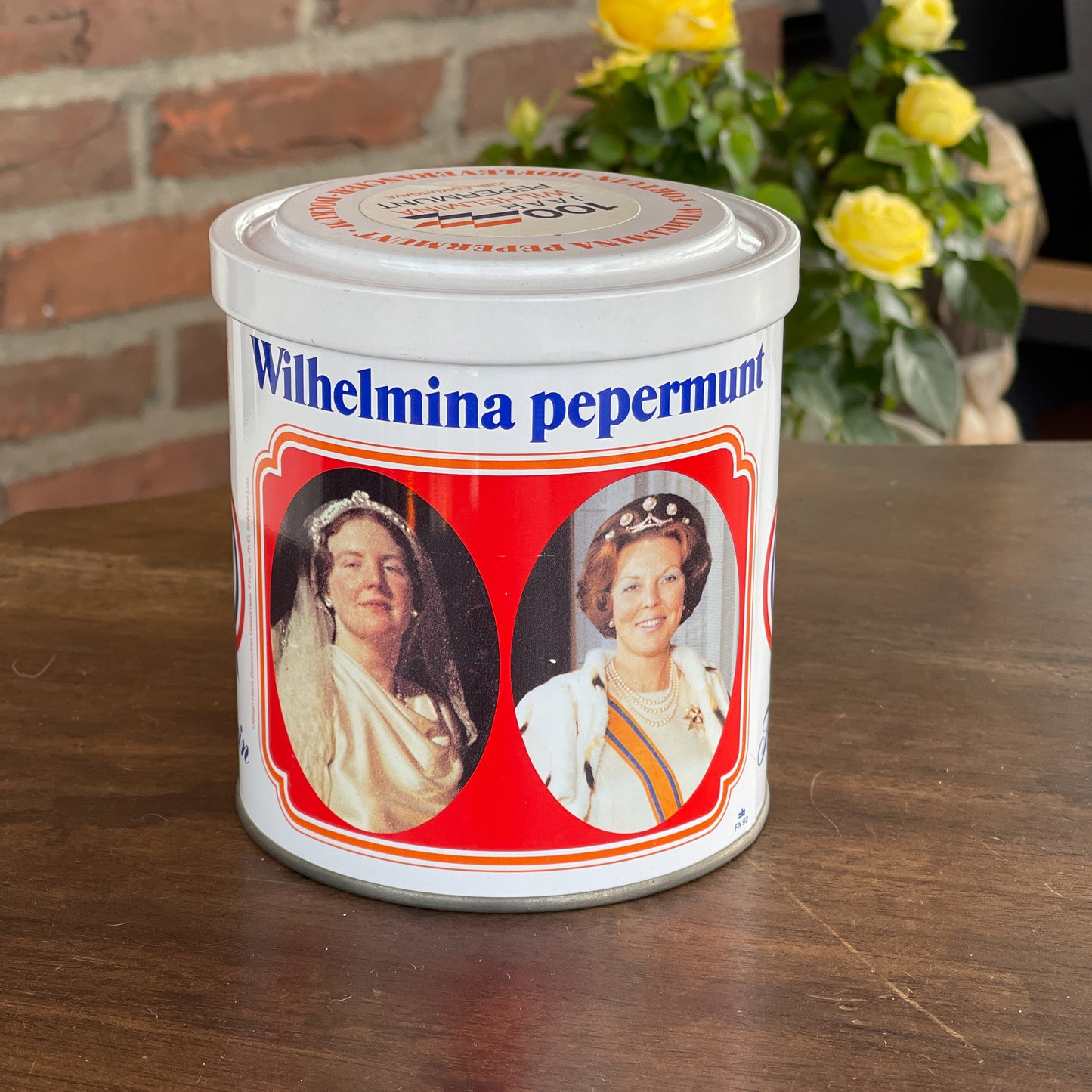 Jubileumuitgave Wilhelmina Pepermunt Blik - Bamestra Curiosa