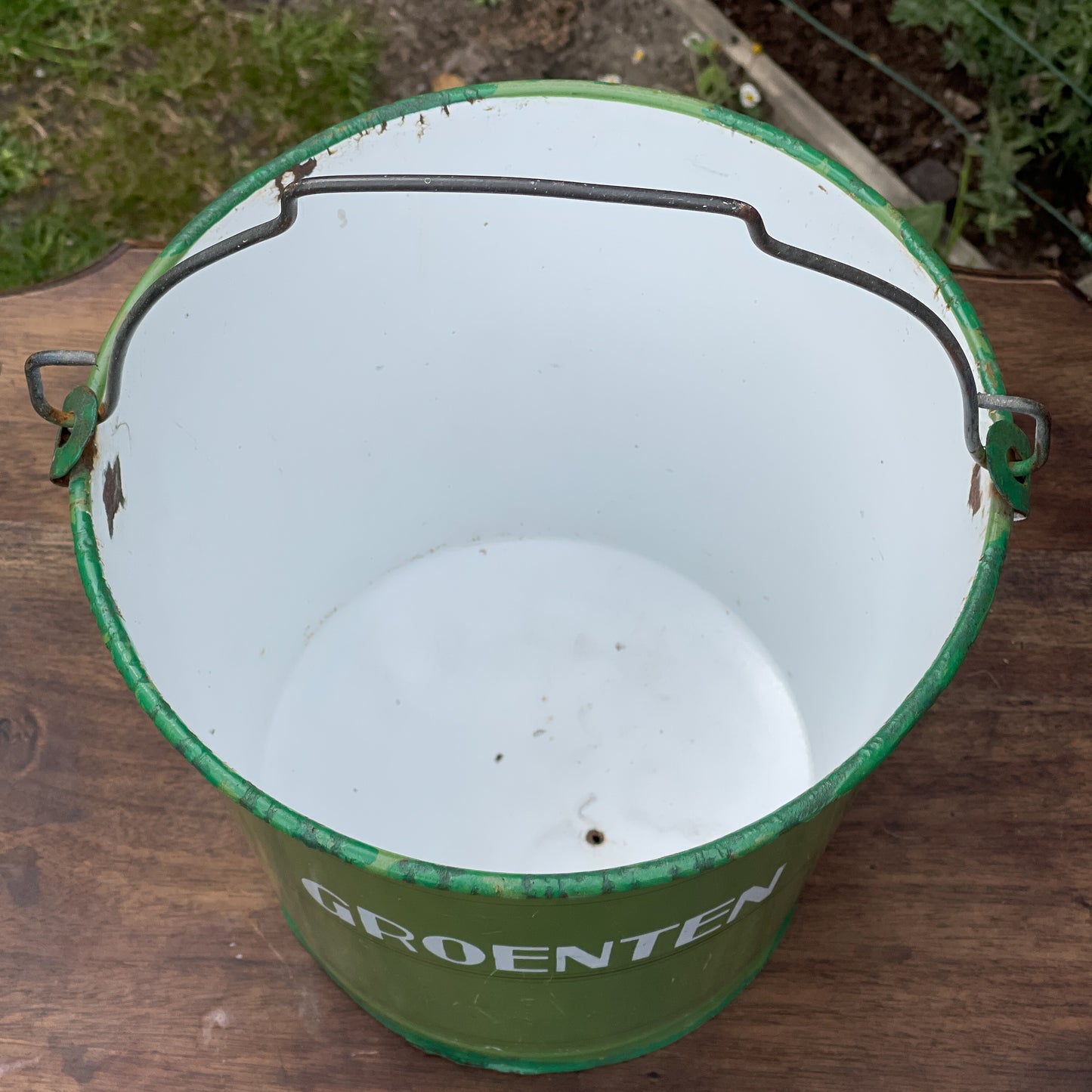 Emaille Groenten Emmer The Collectionist