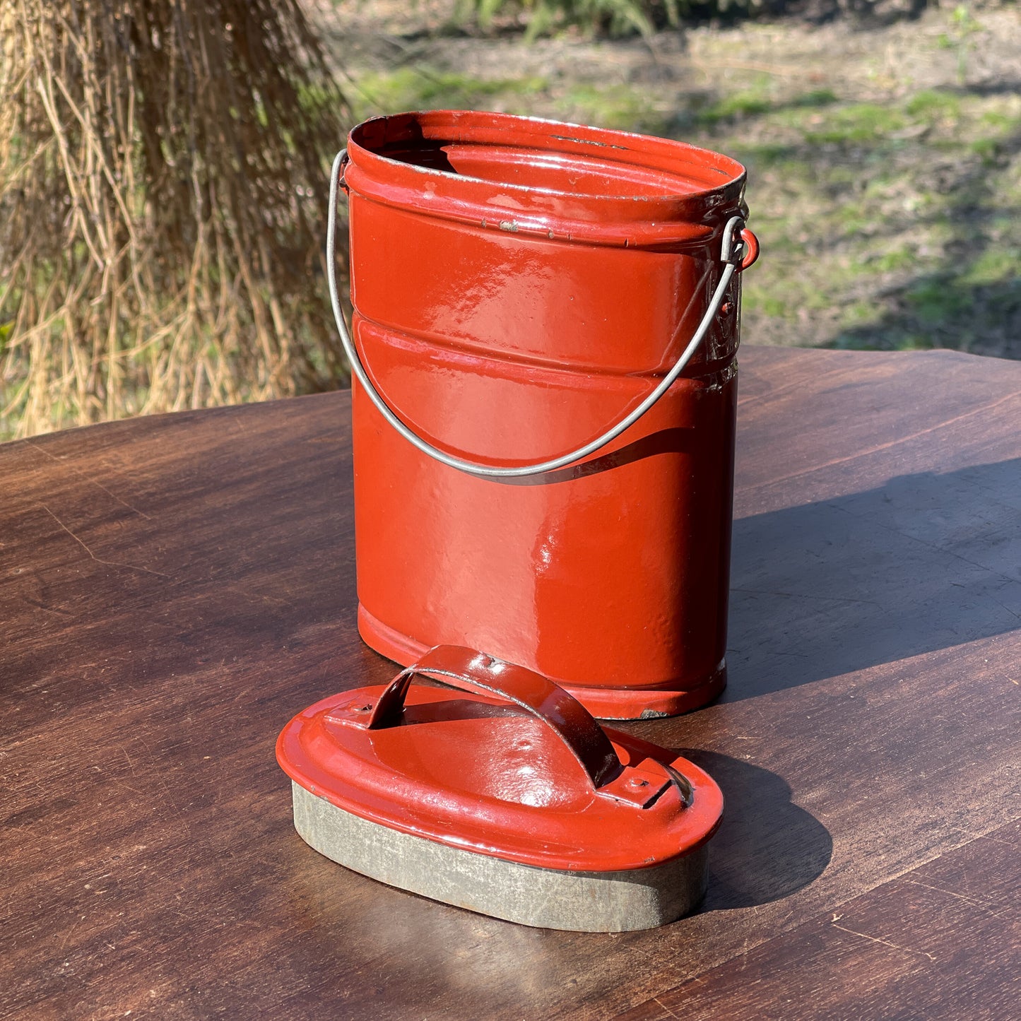 Bruine Emaille Bus - Bamestra Curiosa