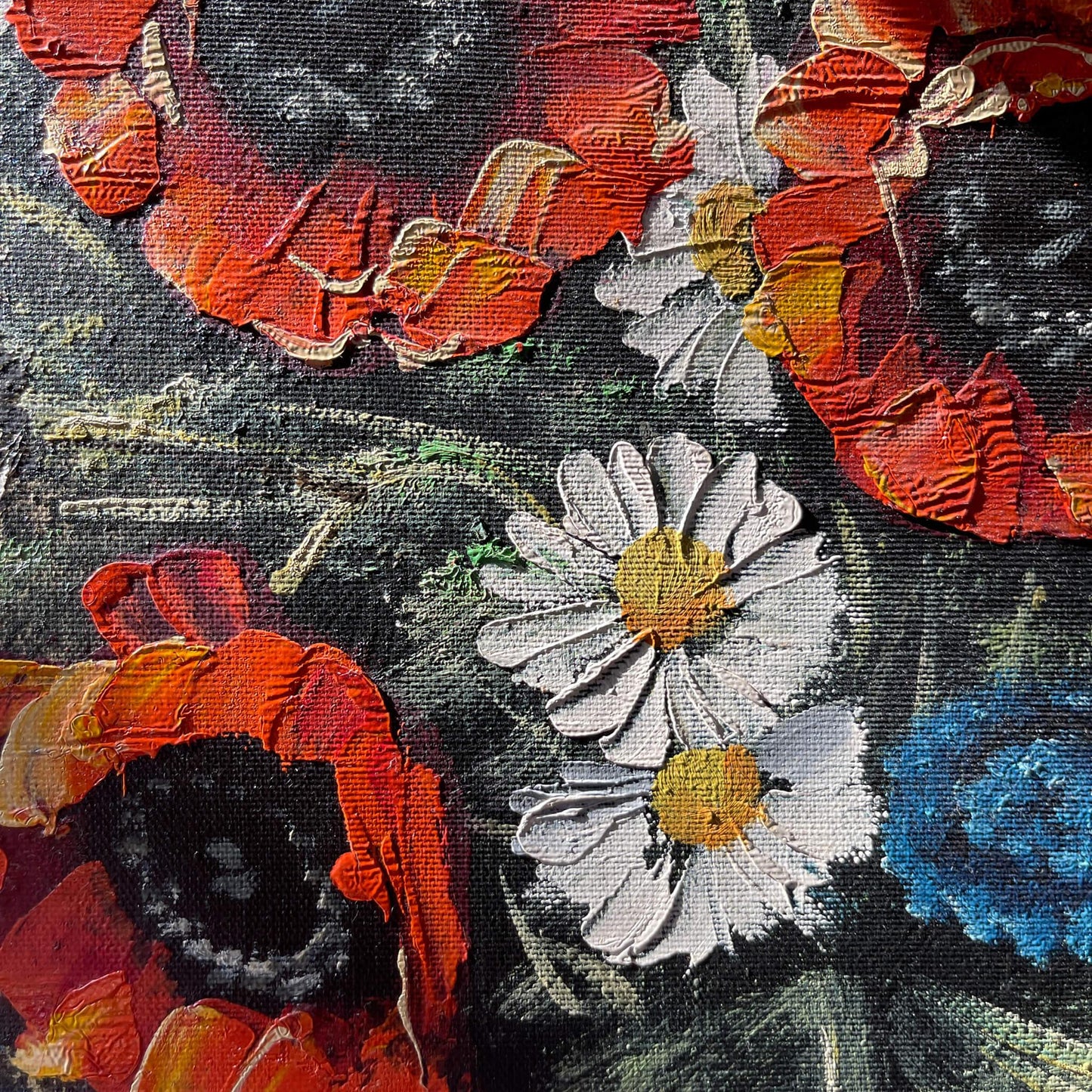 Bloemen olieverf schilderij - Bamestra Curiosa