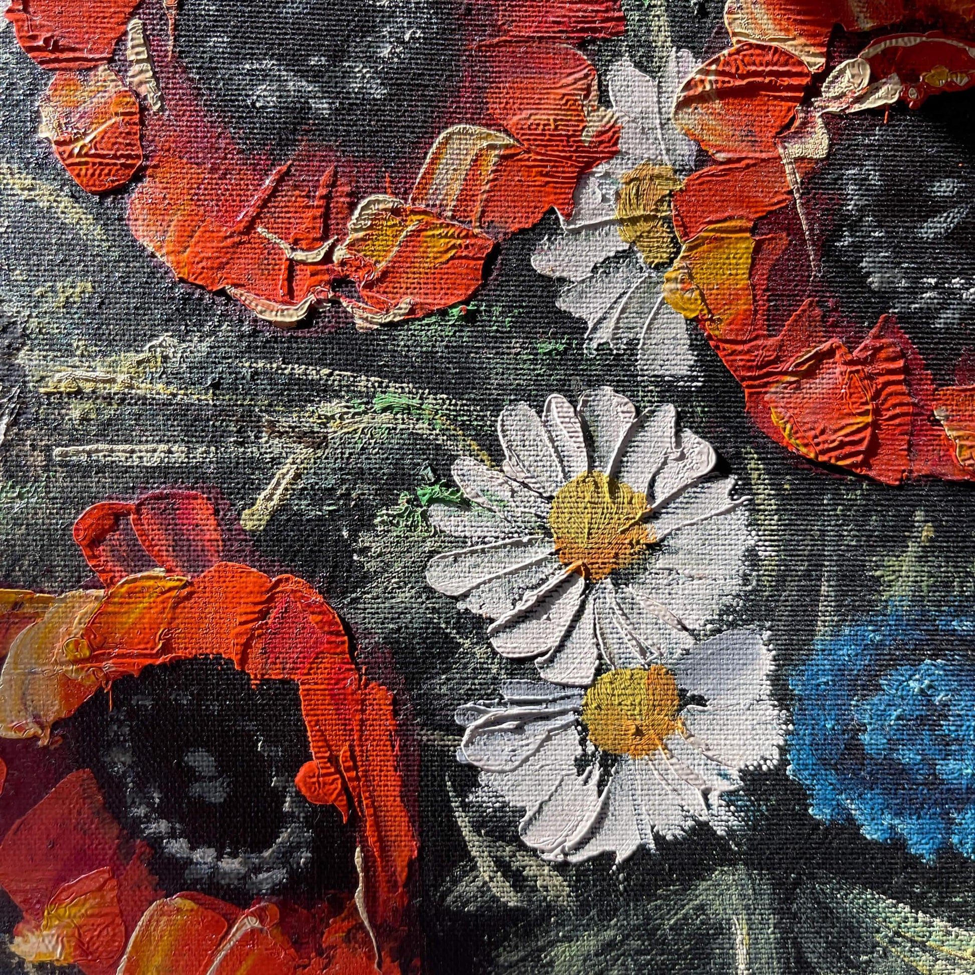 Bloemen olieverf schilderij - Bamestra Curiosa