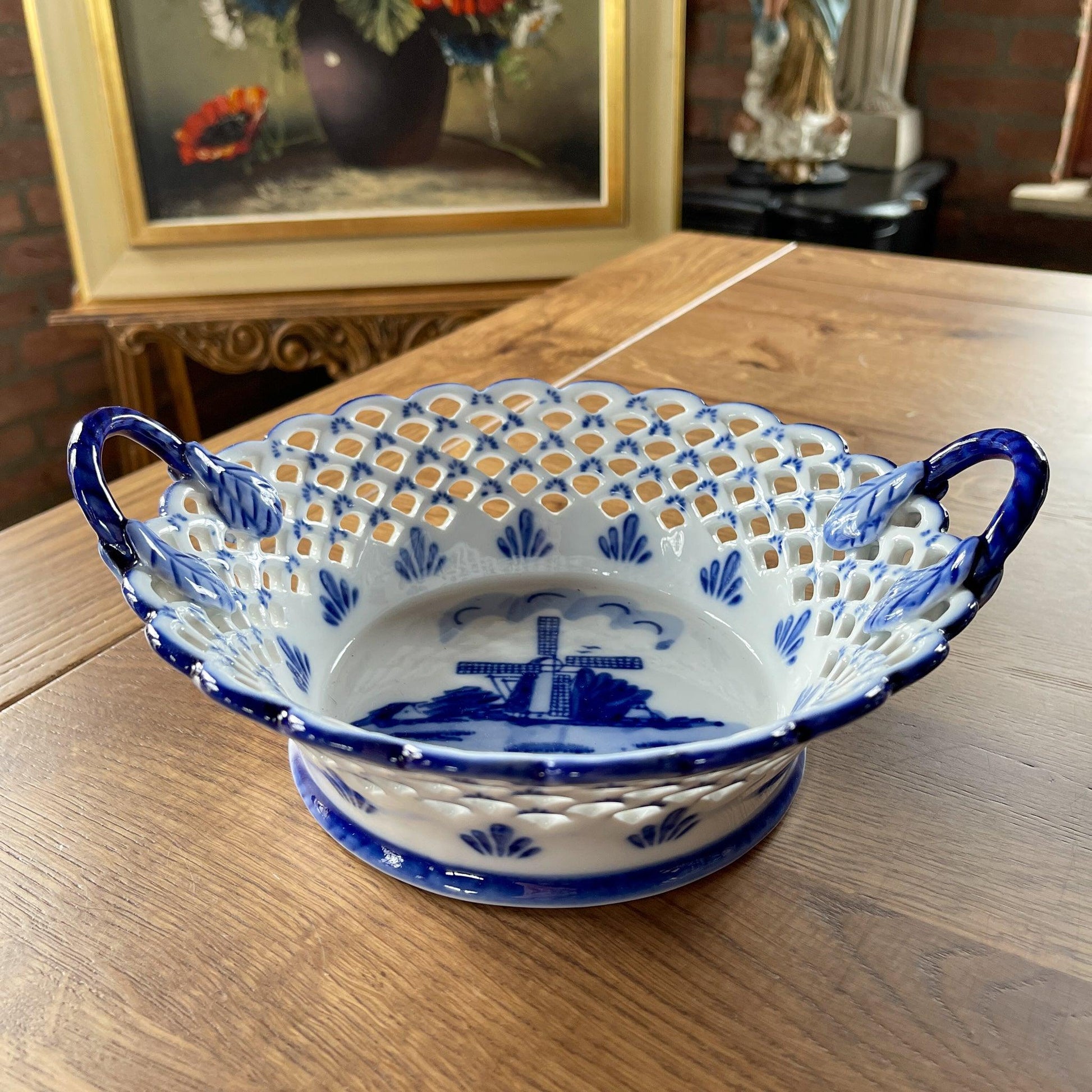 Delfts Blauw mandje - Bamestra Curiosa