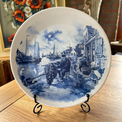 Delfts Blauw wandbord Ter Steege 1984 - Bamestra Curiosa