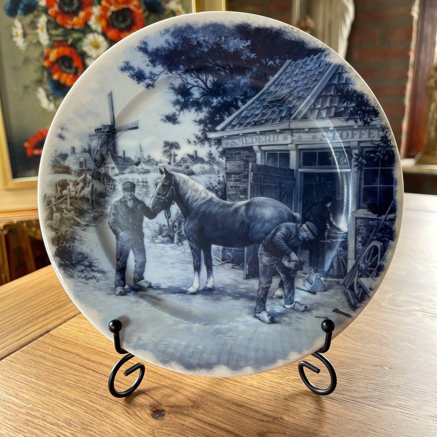 Delfts Blauw wandbord Ter Steege - Bamestra Curiosa