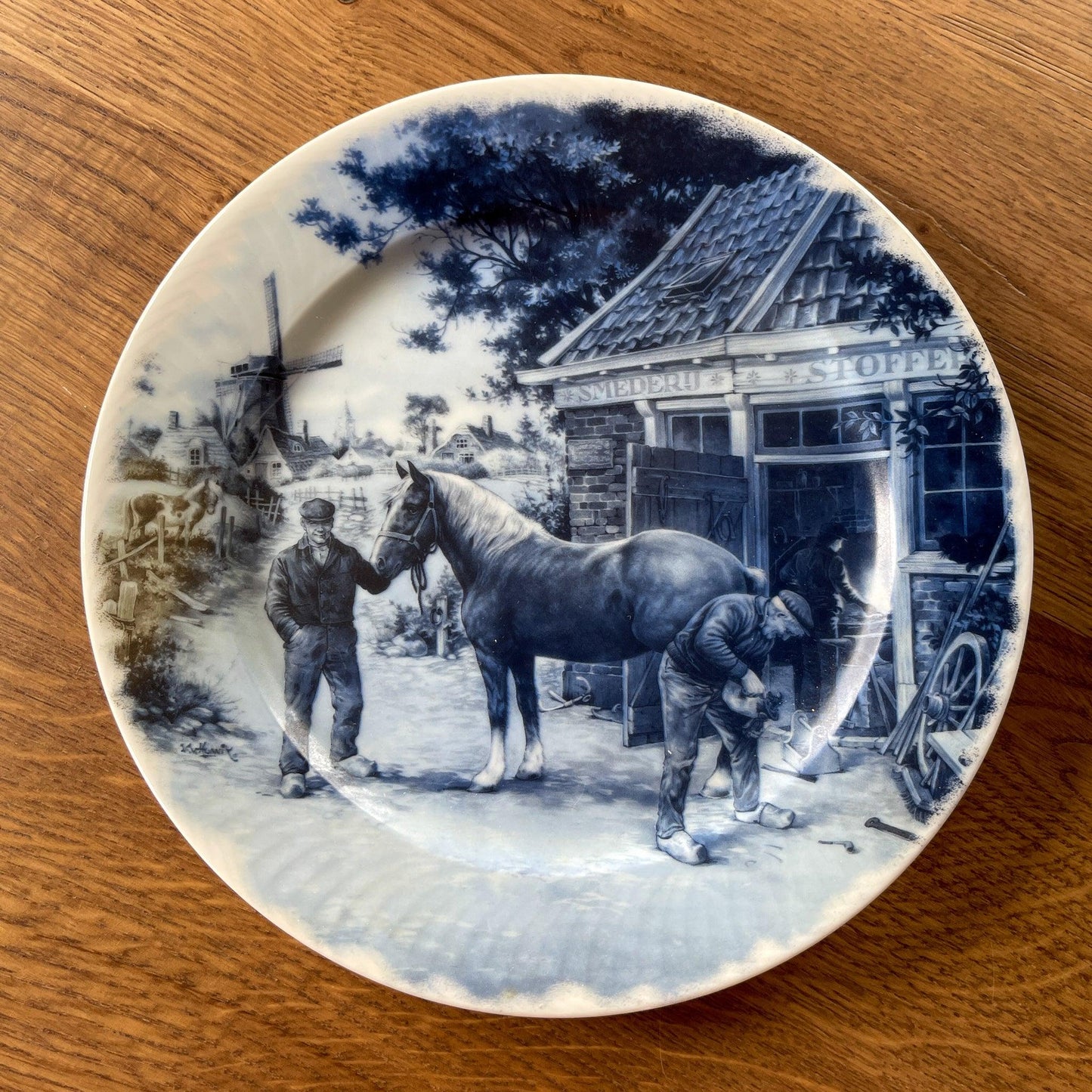 Delfts Blauw wandbord Ter Steege - Bamestra Curiosa