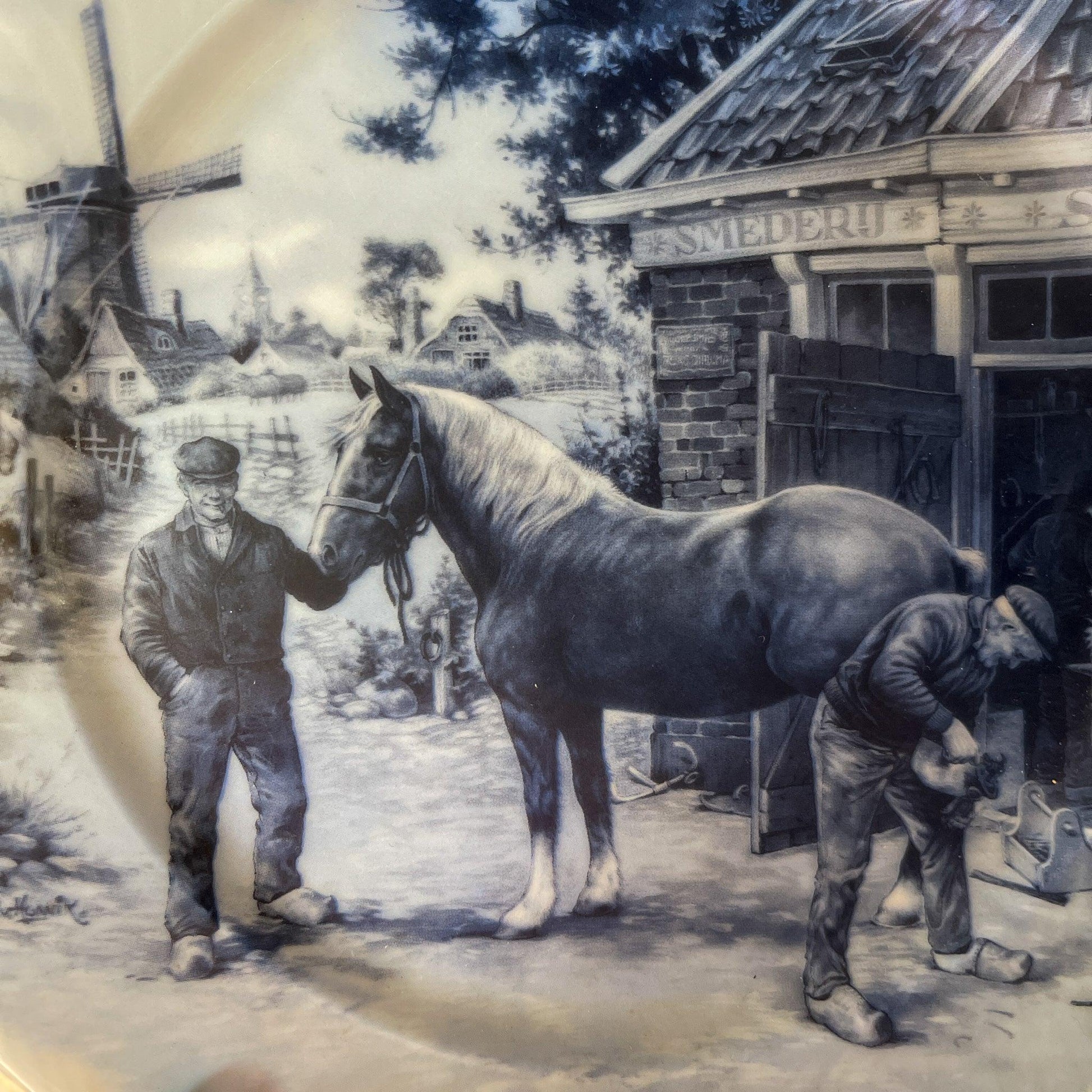 Delfts Blauw wandbord Ter Steege - Bamestra Curiosa